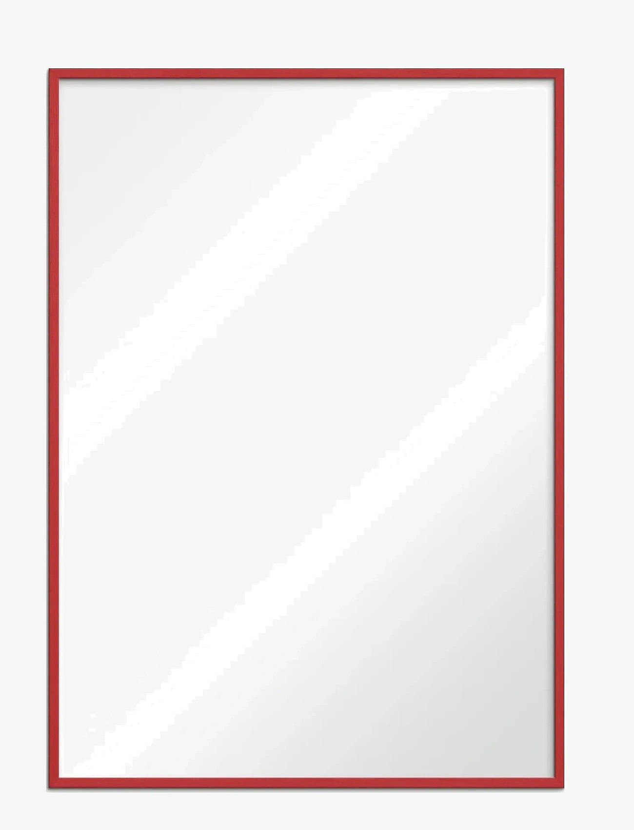 Poster & Frame - Red Wood Mirror - vægspejle - red - 0