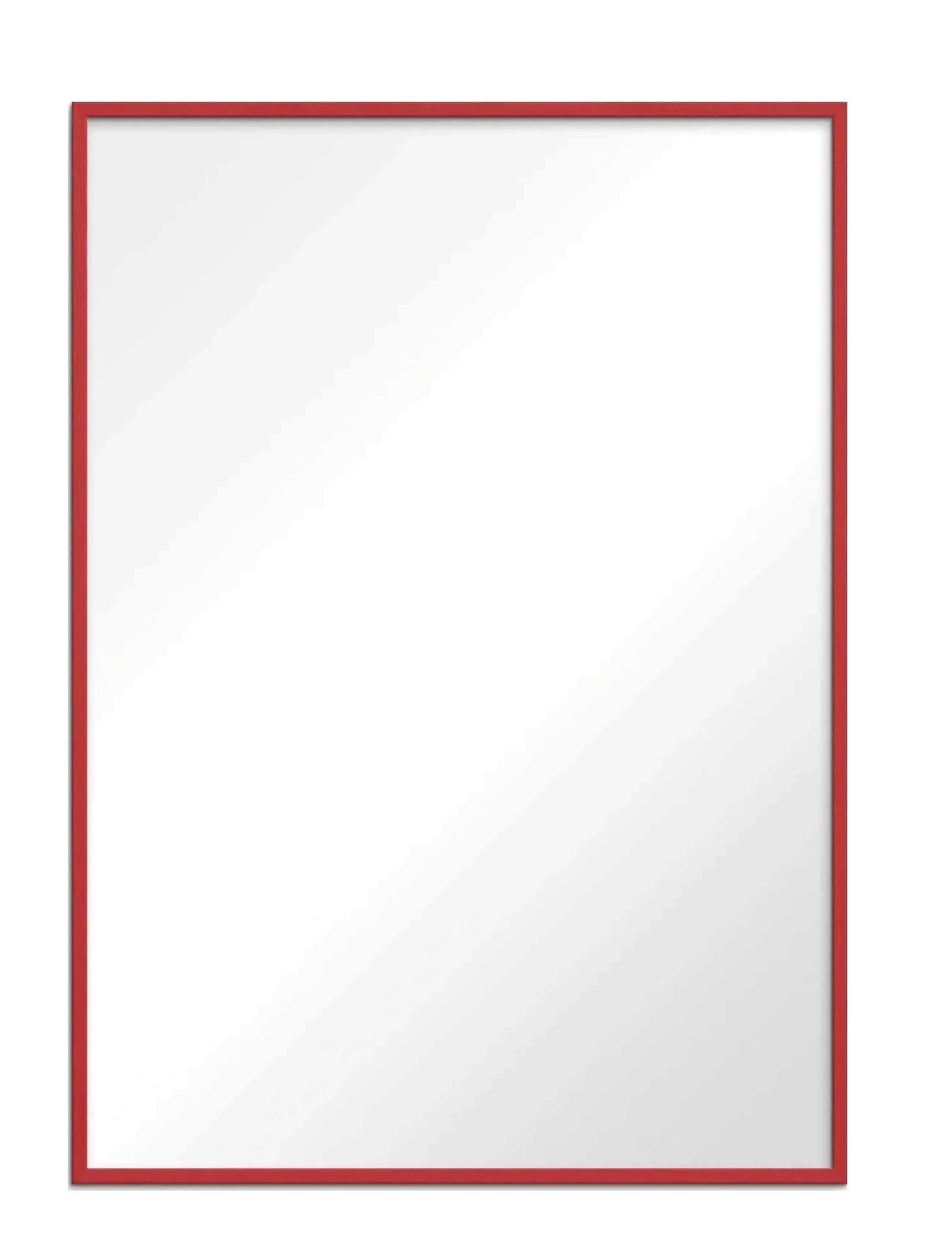 Red Wood Mirror - RED