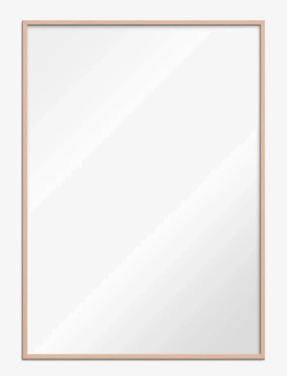 Poster & Frame - Rose Wood Mirror - wandspiegel - rose - 0