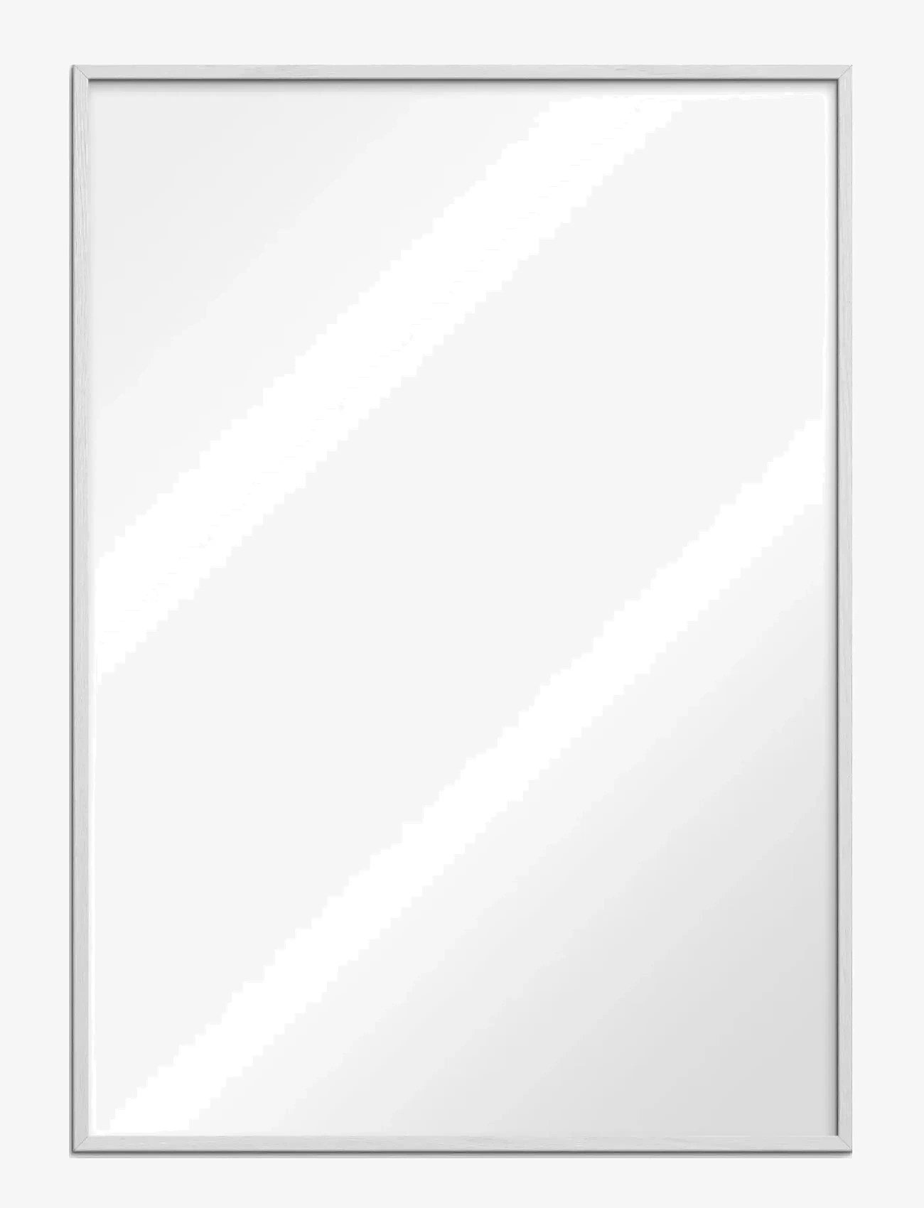 Poster & Frame - White Wood Mirror - vægspejle - white - 0
