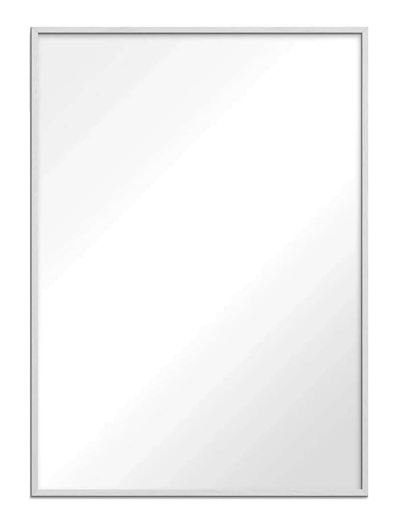 Poster & Frame - White Wood Mirror - wandspiegel - white - 1