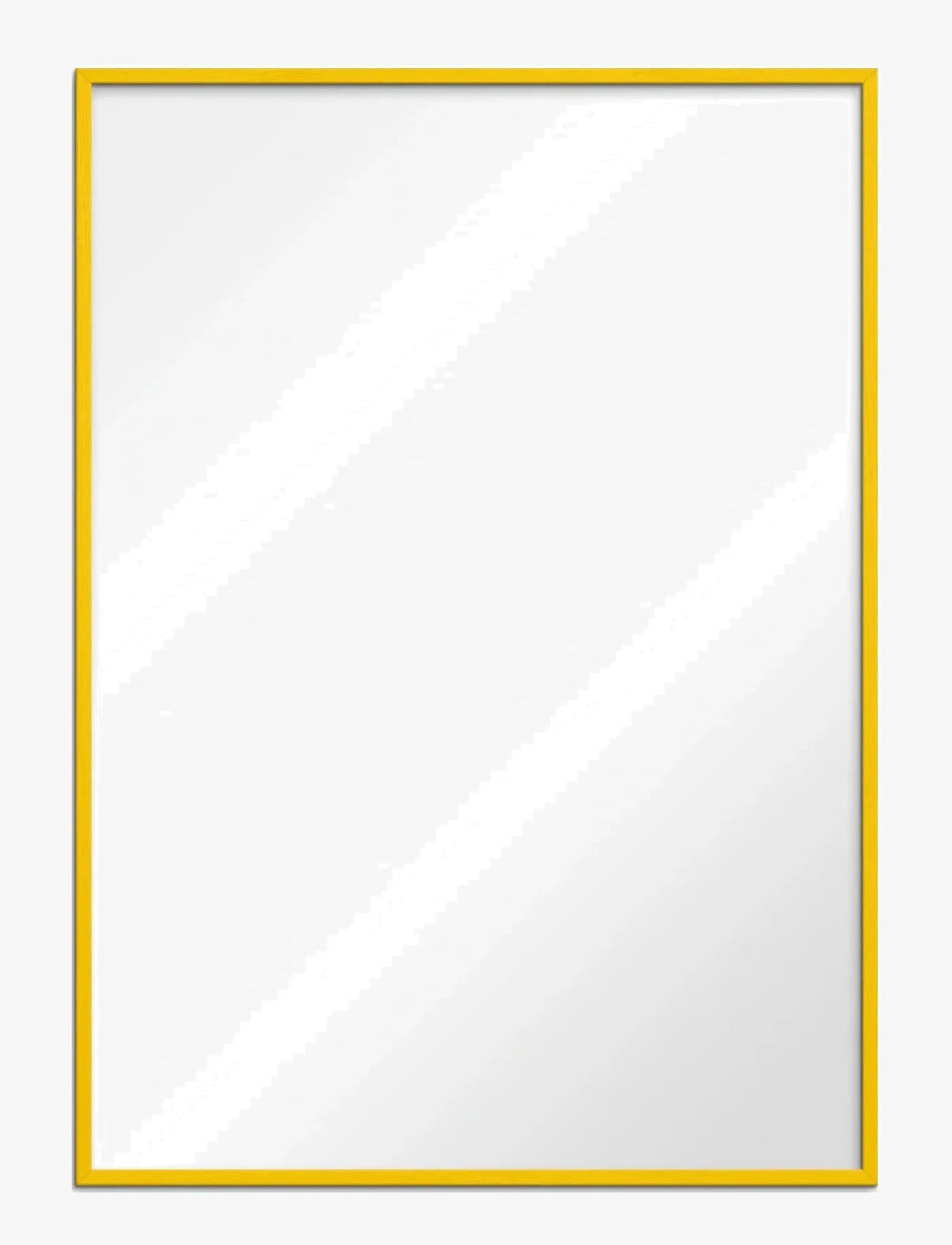 Poster & Frame - Yellow Wood Mirror - vægspejle - yellow - 1