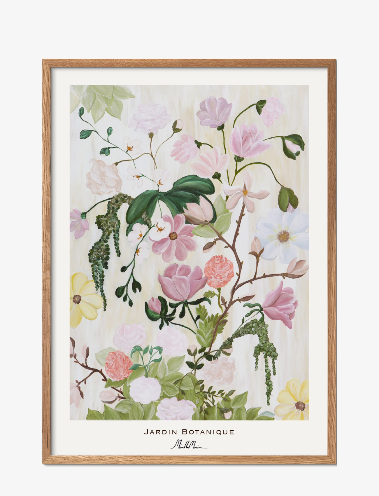 Poster & Frame Morais Artworks Jardin Botanique, Botanical, Multi/mønstret, Str: 50X70CM
