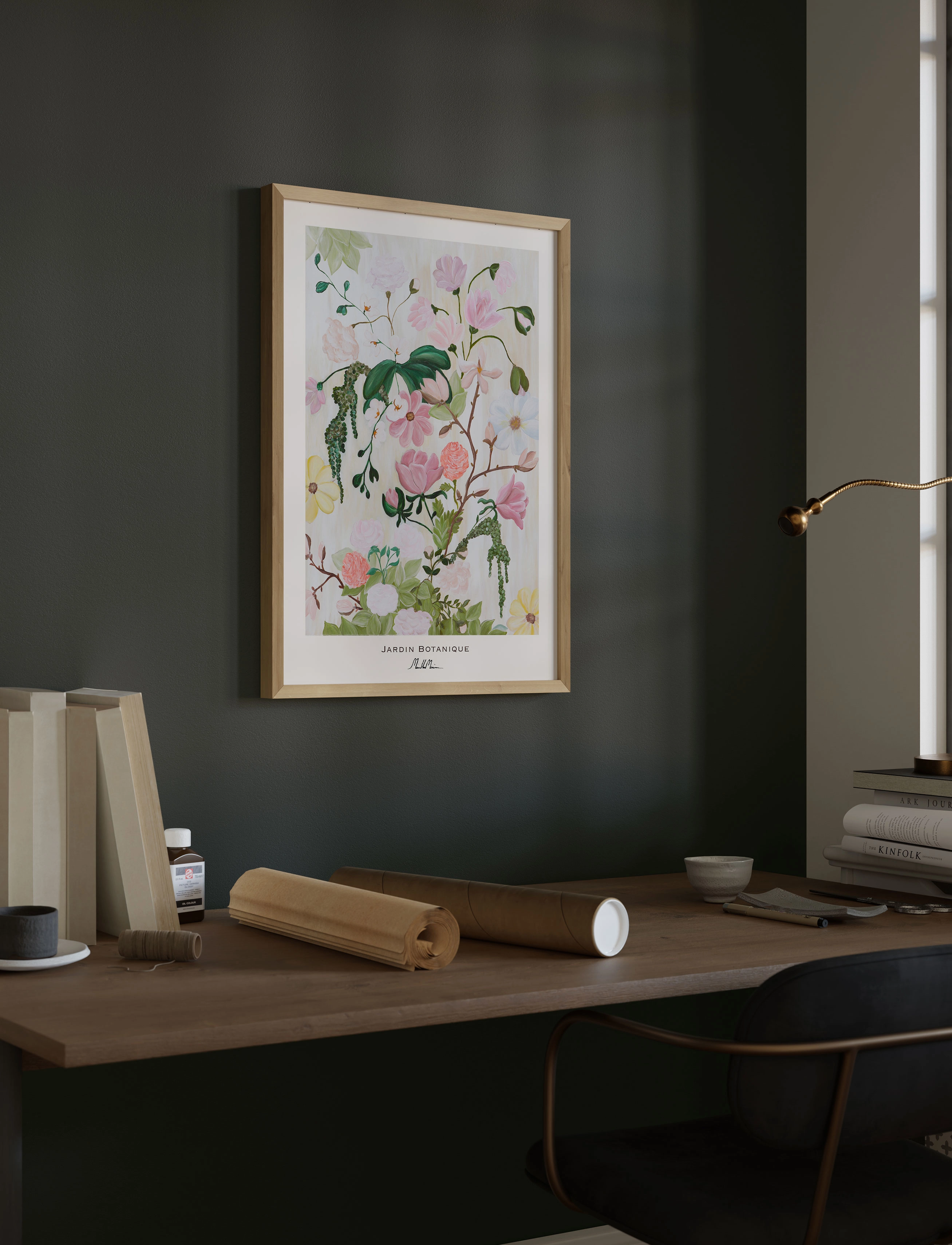 Poster & Frame Morais Artworks Jardin Botanique, 30X40 cm, Posters, Mehrfarbig/gemustert - Botanical, Homeware