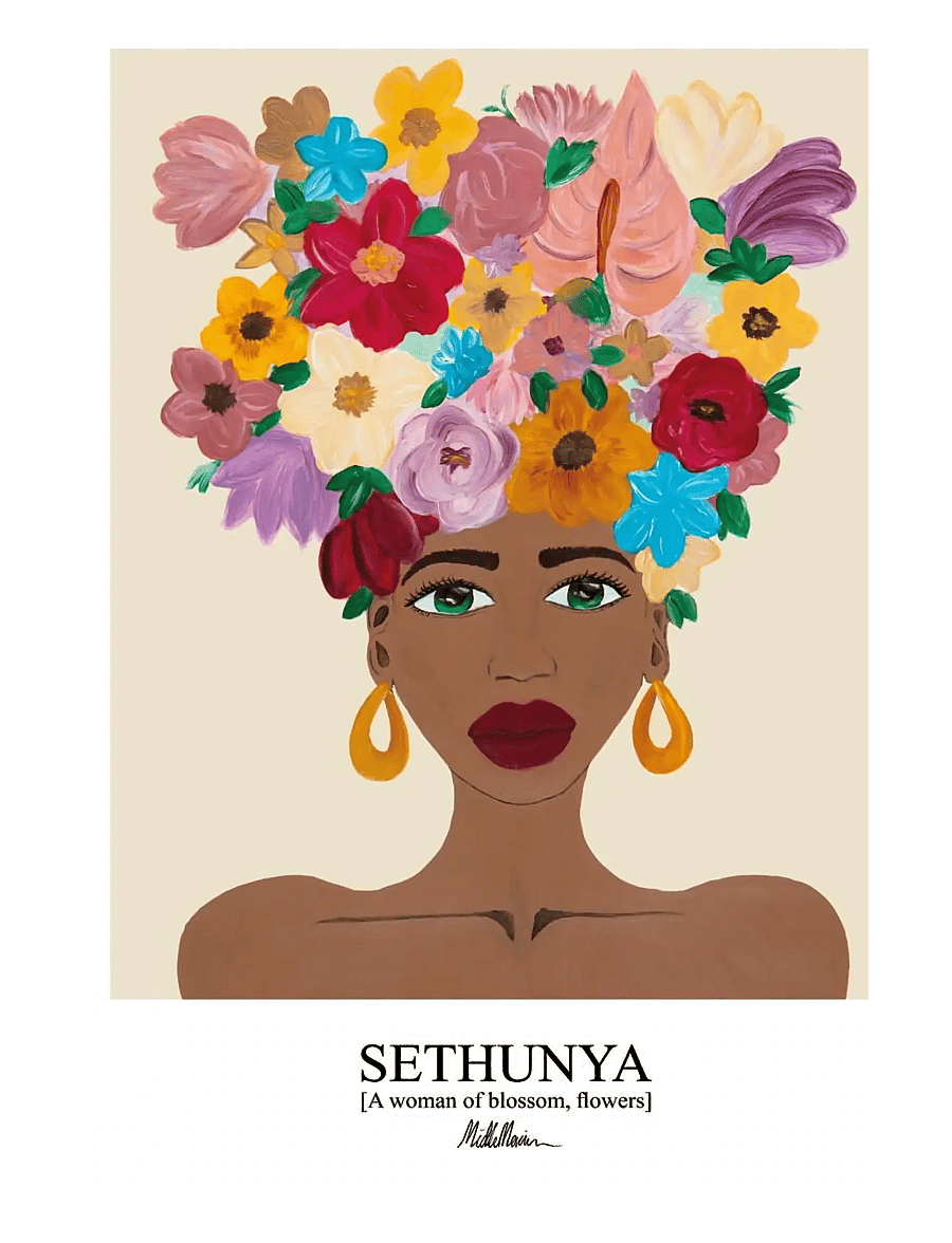 Poster & Frame - Sethunya - warm - illustratsioonid - multi-coloured - 1