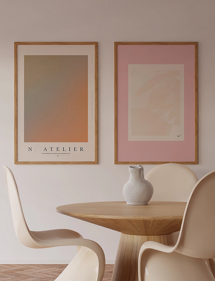 Poster & Frame - N. Atelier - Rouge I - graafilised mustrid - multi - 2