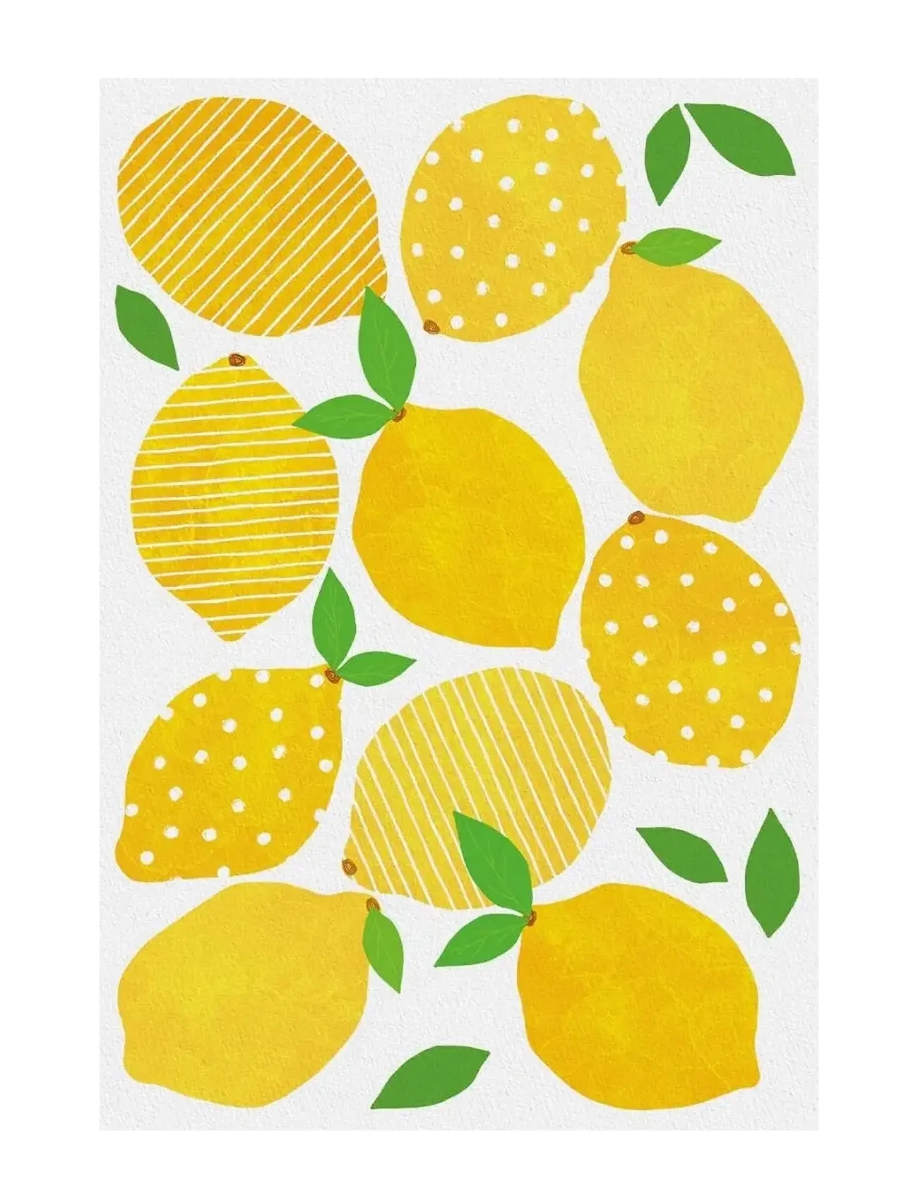 Poster & Frame Orara Studio Lemon Crowd, Food, Gul, Str: 30X40CM