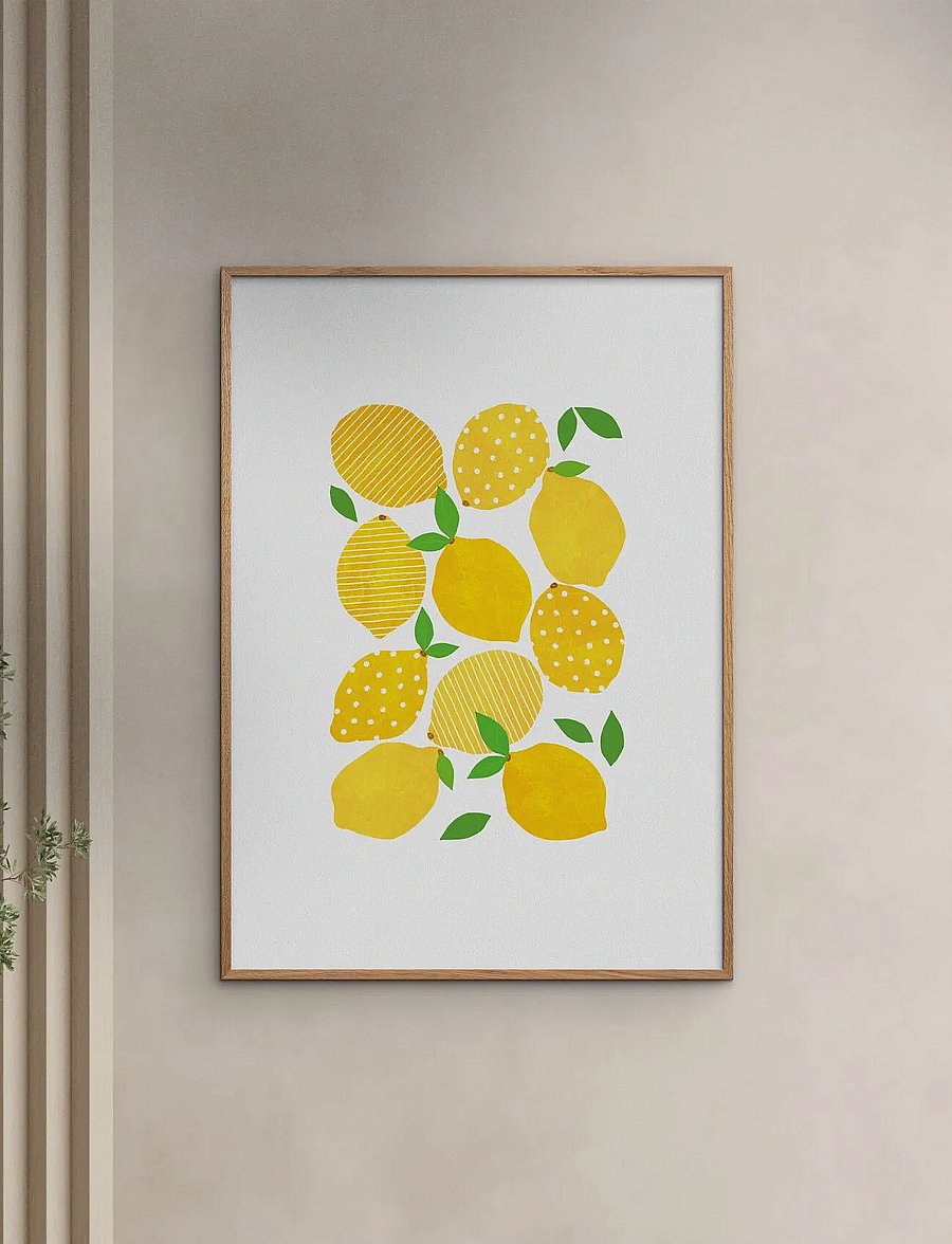 Poster & Frame - Orara Studio - Lemon Crowd - toit - yellow - 0