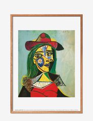 Poster & Frame - Woman in hat and Fur - illustrations - multi-colored - 0