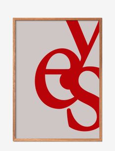 be-youself-yes-red, Poster & Frame