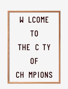 caledonia-jane-welcome-to-the-city-of-champions, Poster & Frame