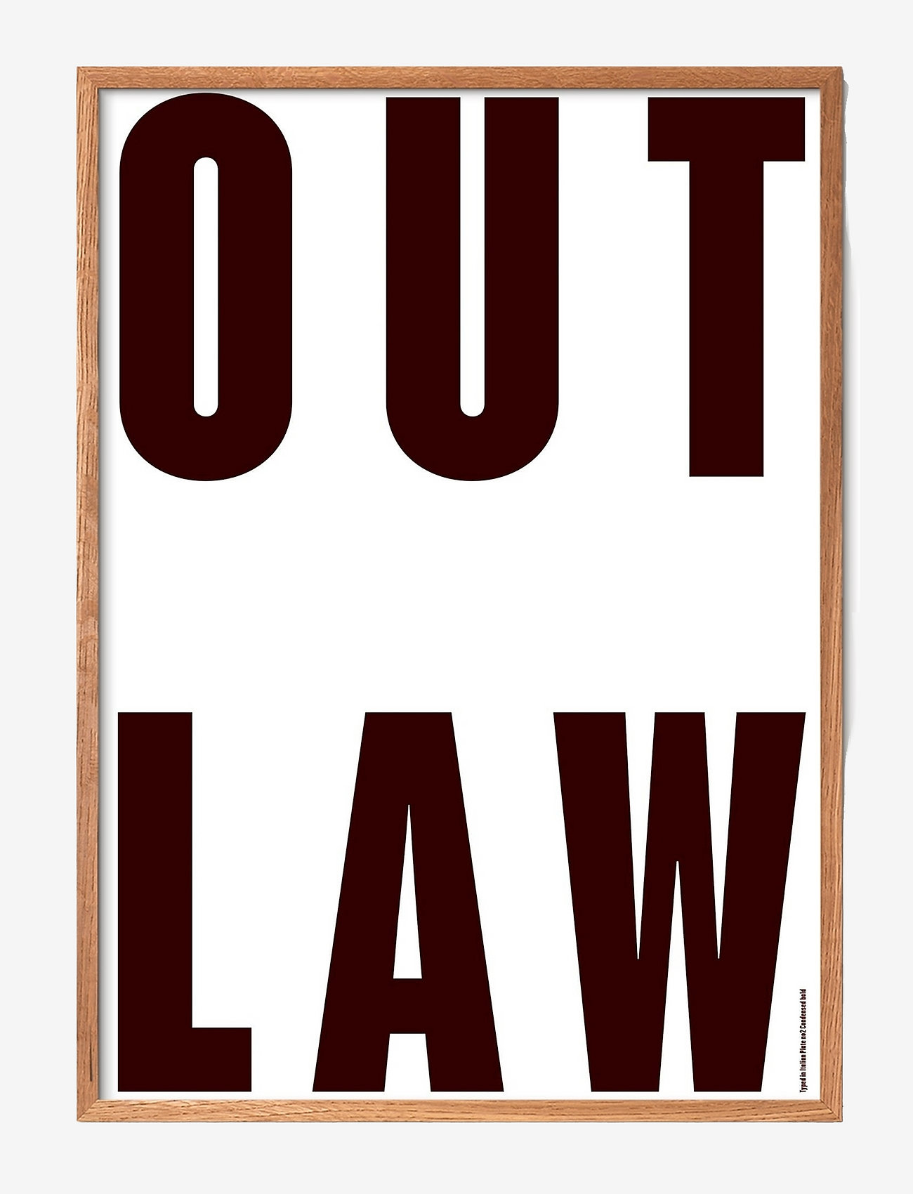 Poster & Frame - get-it-out-out-law - laveste priser - multi-colored - 0