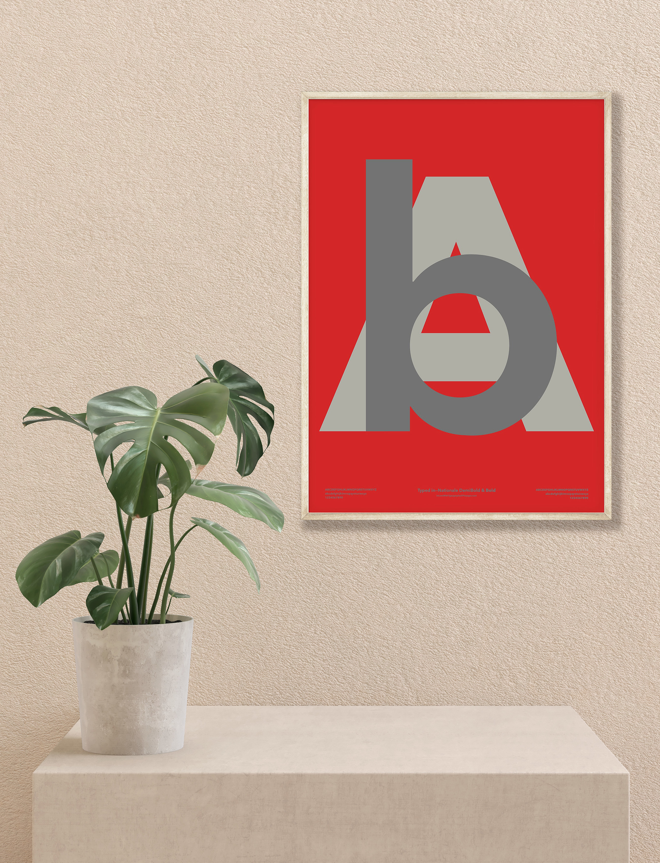 Poster & Frame Ilwt-Ab, 50X70 cm, Posters, Rot - Illustrations, Homeware