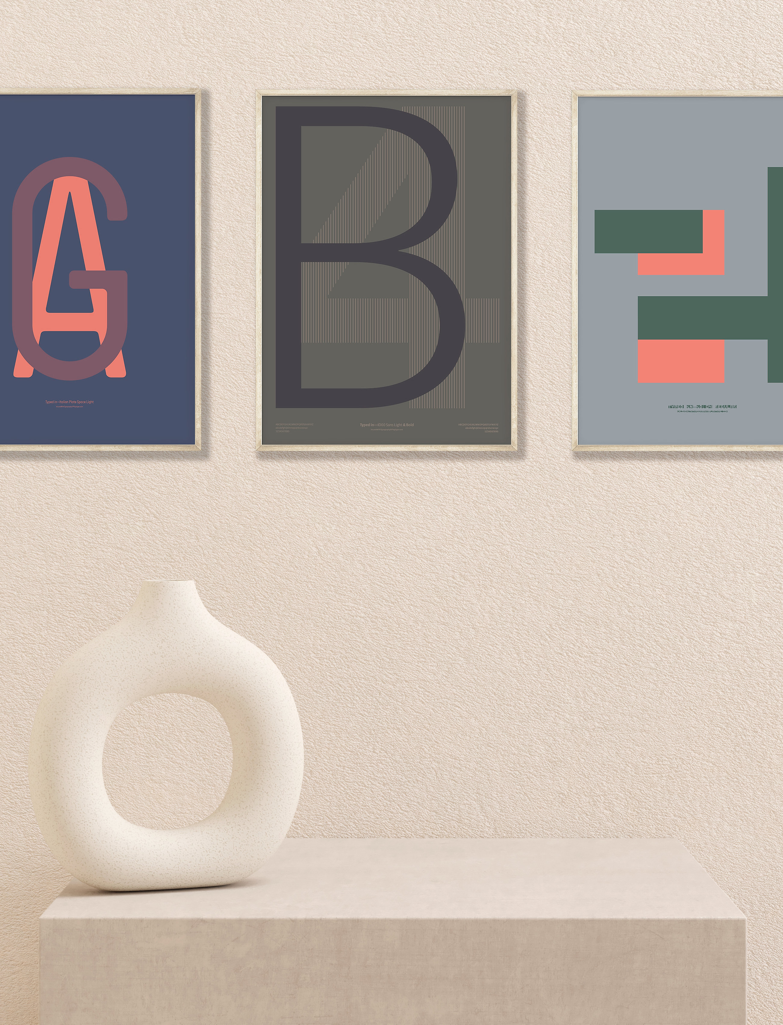 Poster & Frame Ilwt-B4, 50X70 cm, Posters, Braun - Illustrations, Homeware