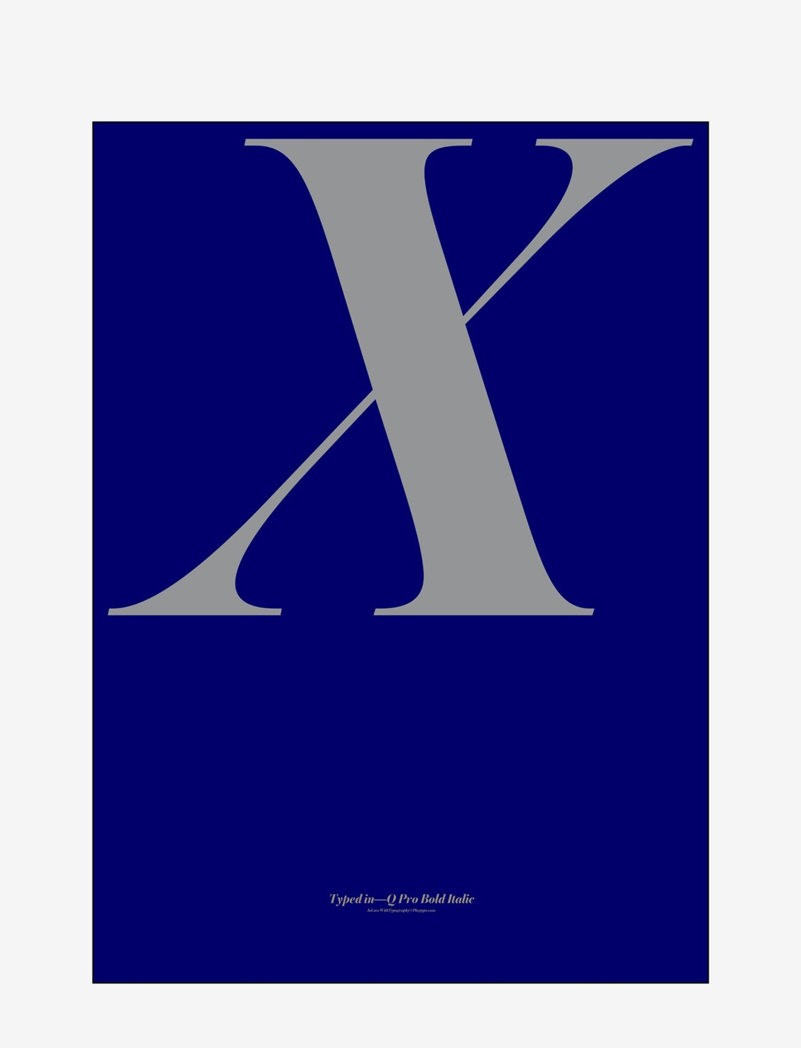 Poster & Frame Ilwt-X, 50X70 cm, Posters, Blau - Illustrations, Homeware