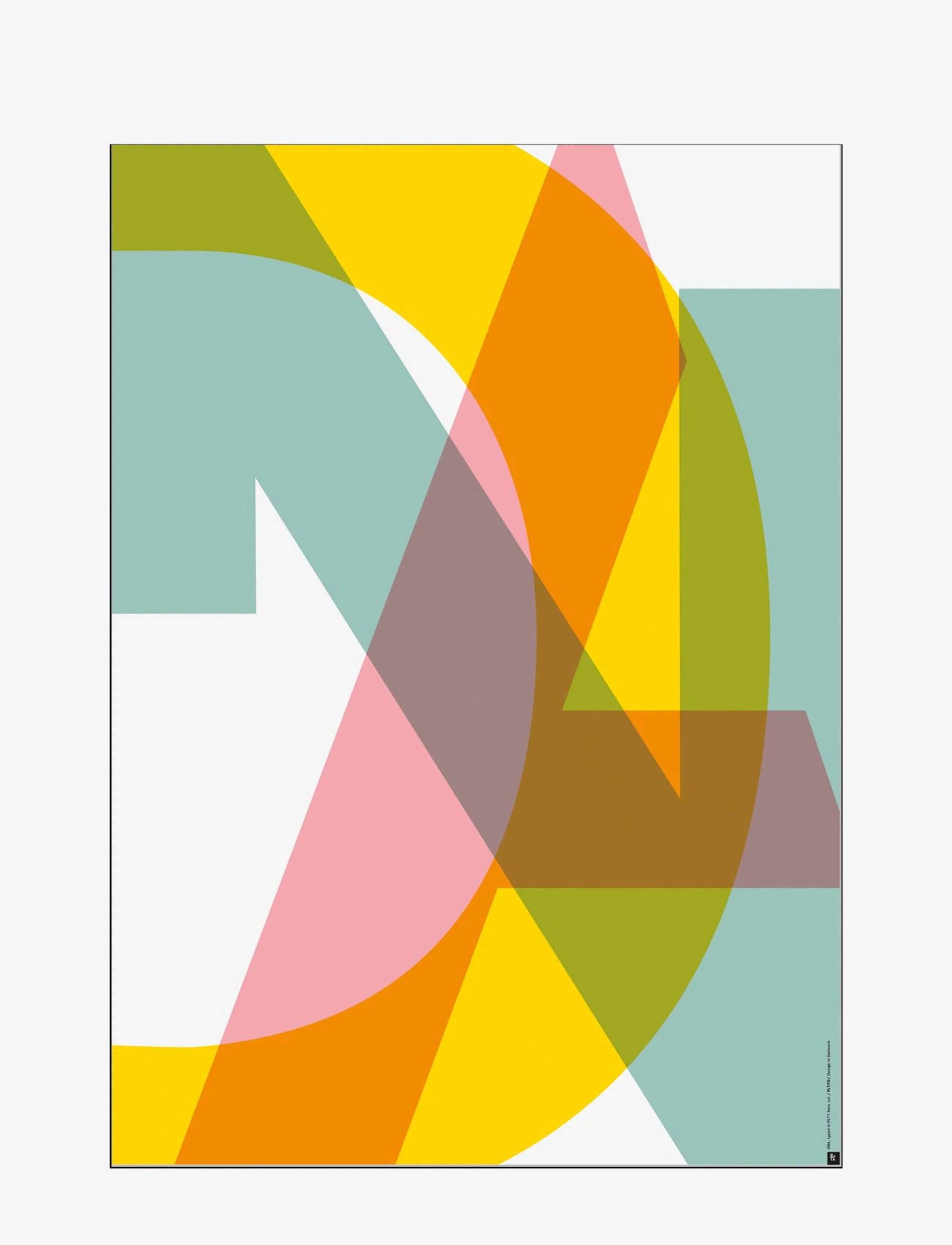 Poster & Frame playful-cut-cut-dna - Alles anzeigen - MULTI-COLORED / multi