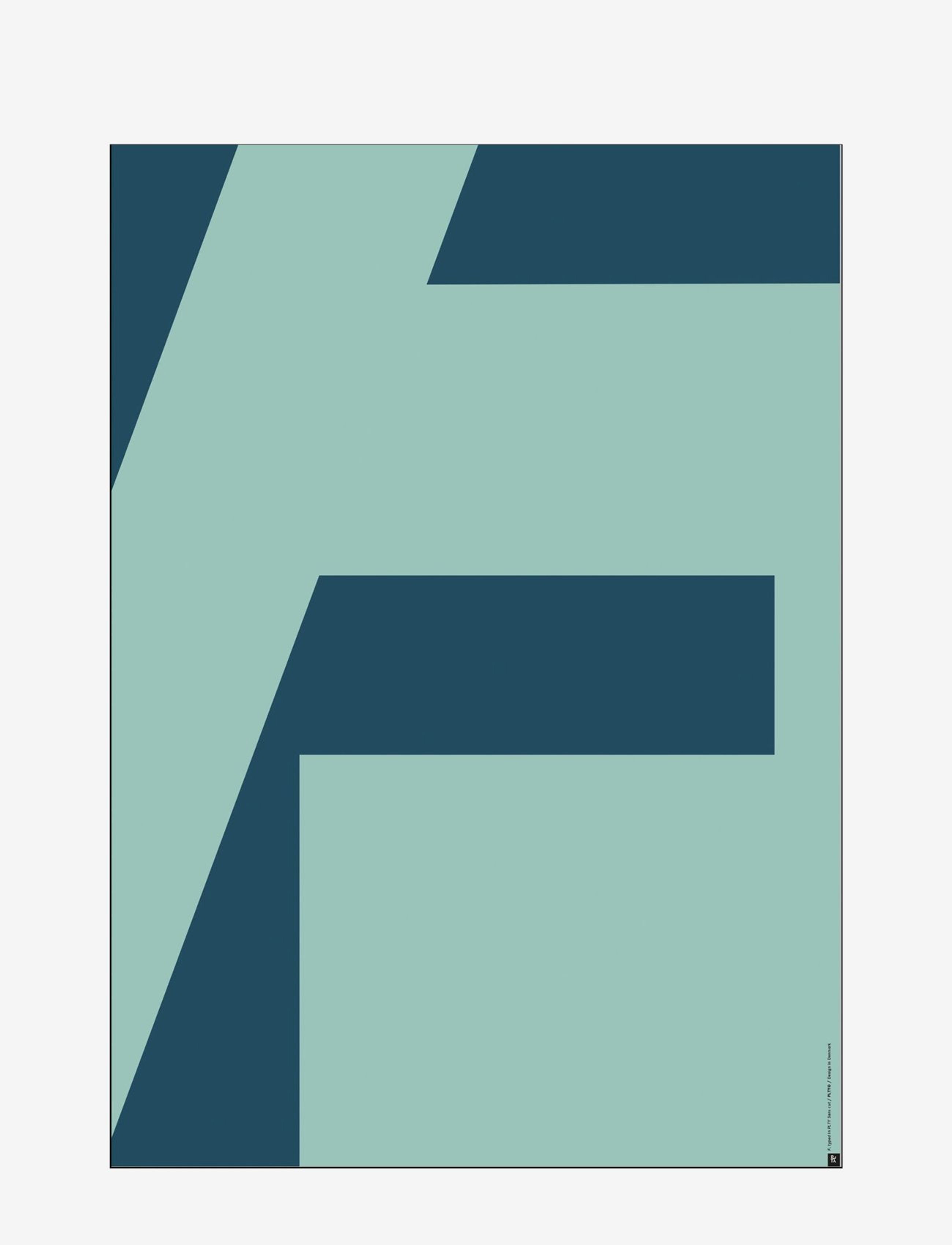 Poster & Frame playful-cut-cut-f - Erbjudanden - MULTI-COLORED / blue