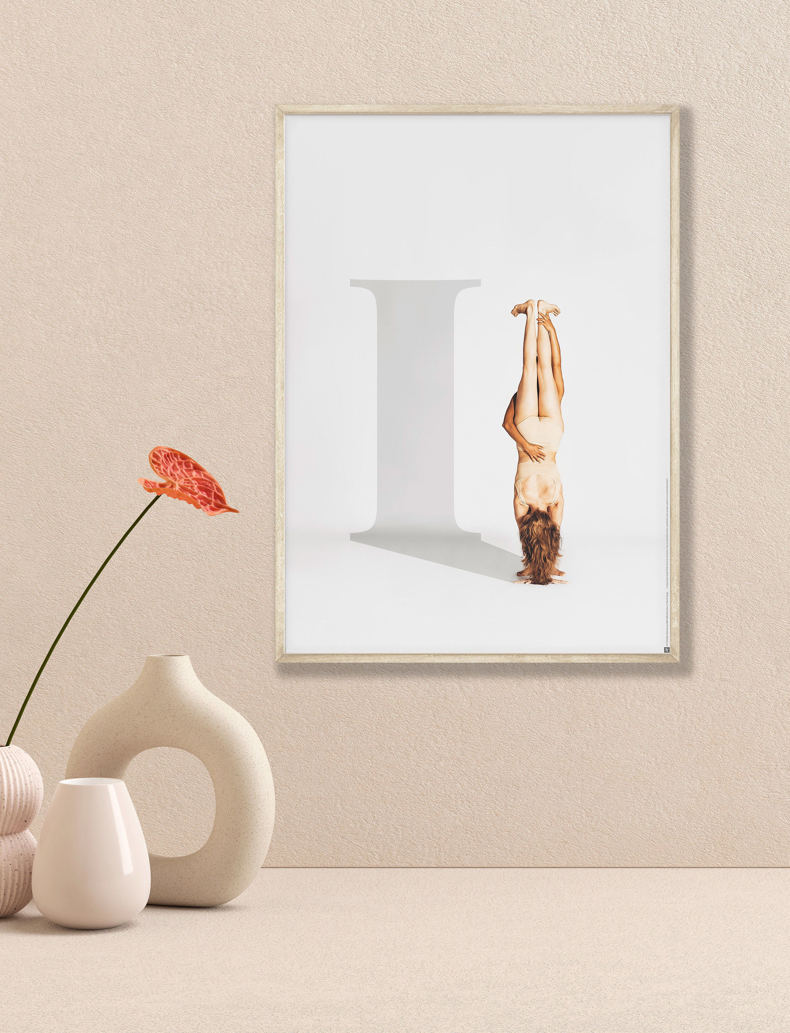 Poster & Frame Rewritten-I-For-Independent, 42X29.7 cm, Posters, Grau - Illustrations, Homeware
