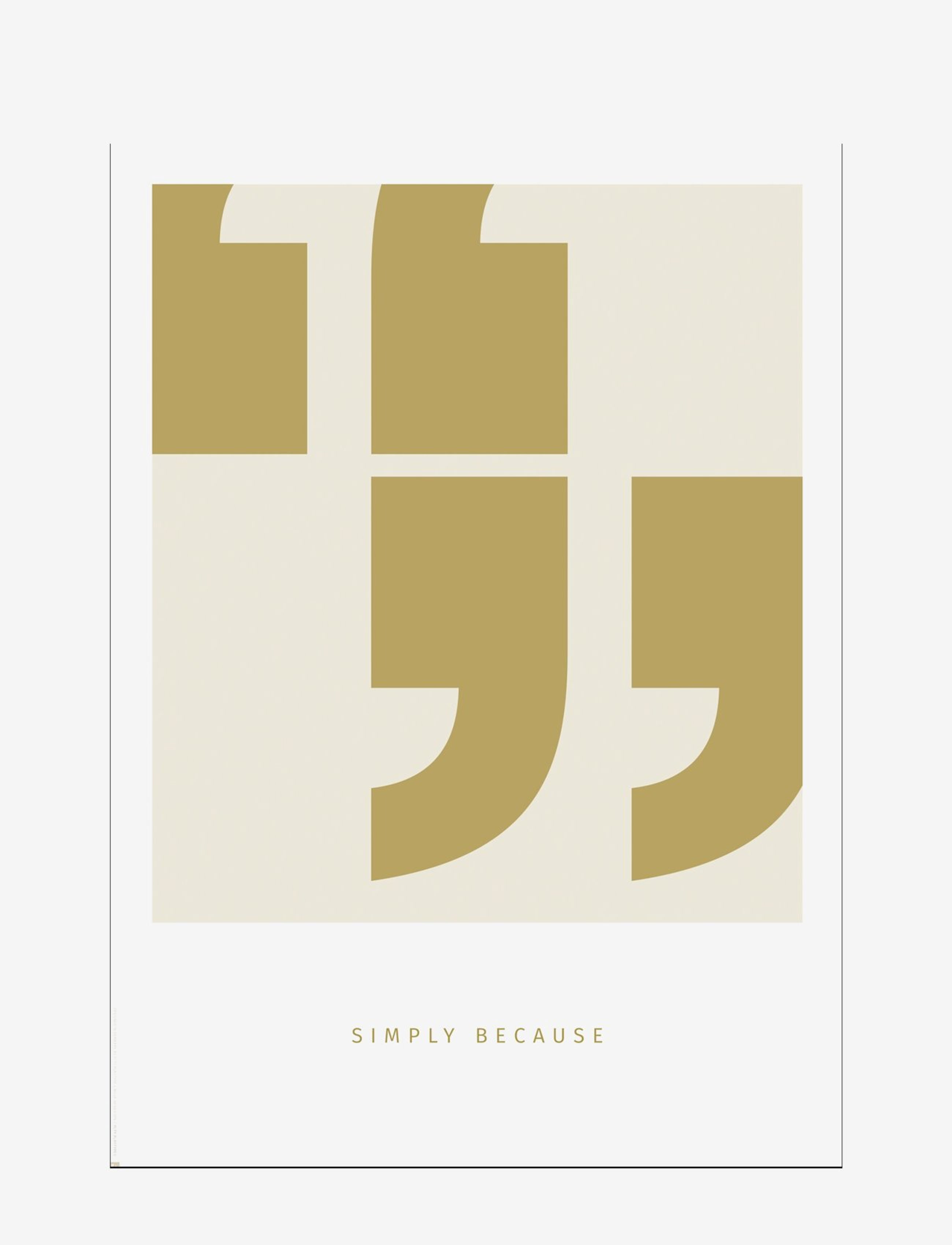 Poster & Frame simple-living-simply-because - PLTY - MULTI-COLORED / multi