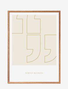 simple-living-simply-because-outline, Poster & Frame