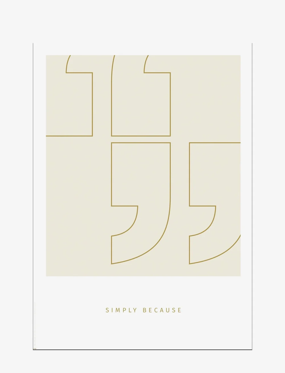 Poster & Frame - simple-living-simply-because-outline - illustrationen - multi-colored - 0