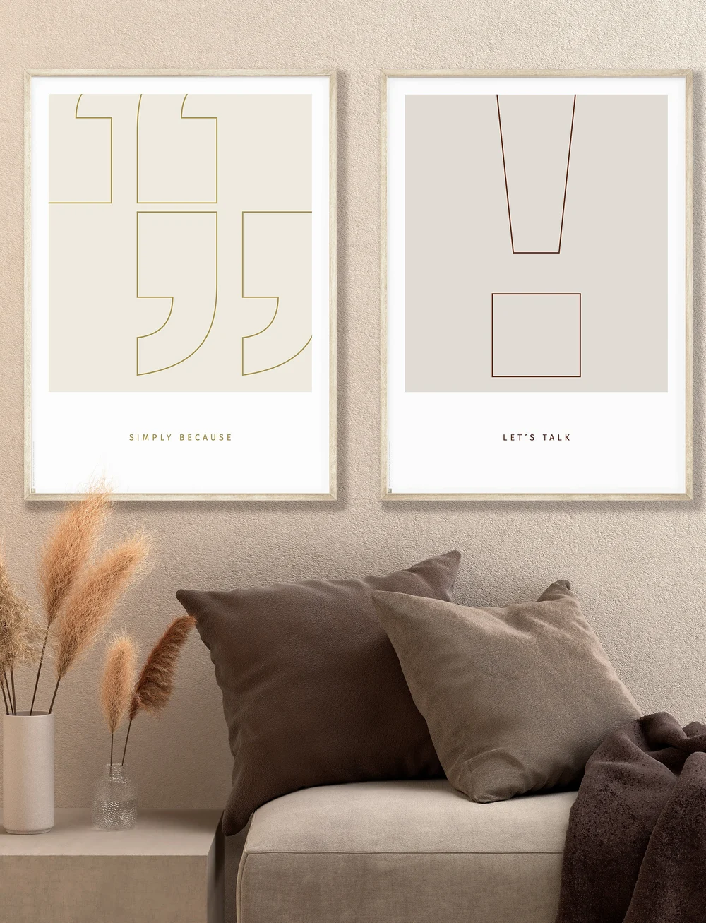 Poster & Frame - simple-living-simply-because-outline - illustrationen - multi-colored - 1