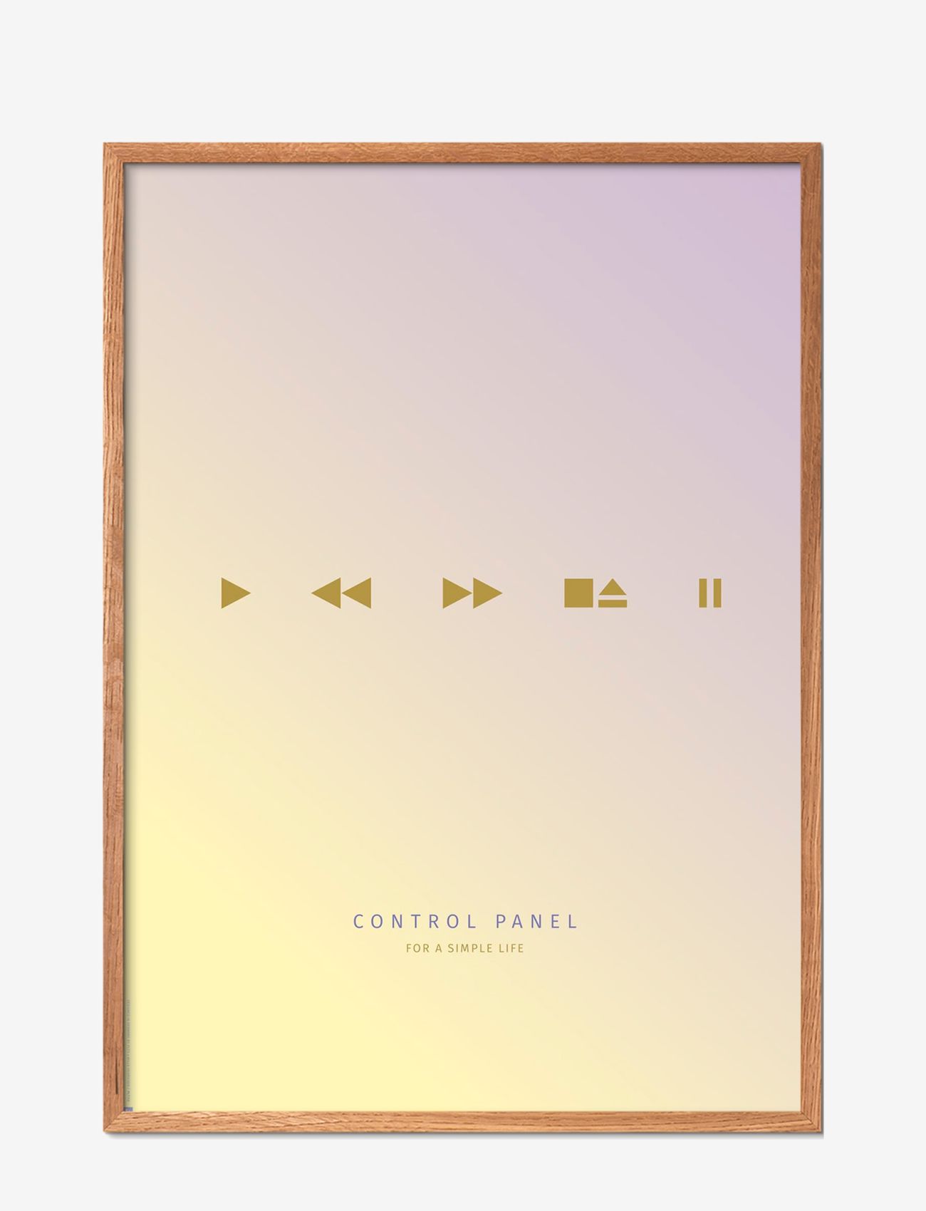 Poster & Frame - simple-living-control-panel-yellow - ilustrācijas - multi-colored - 0