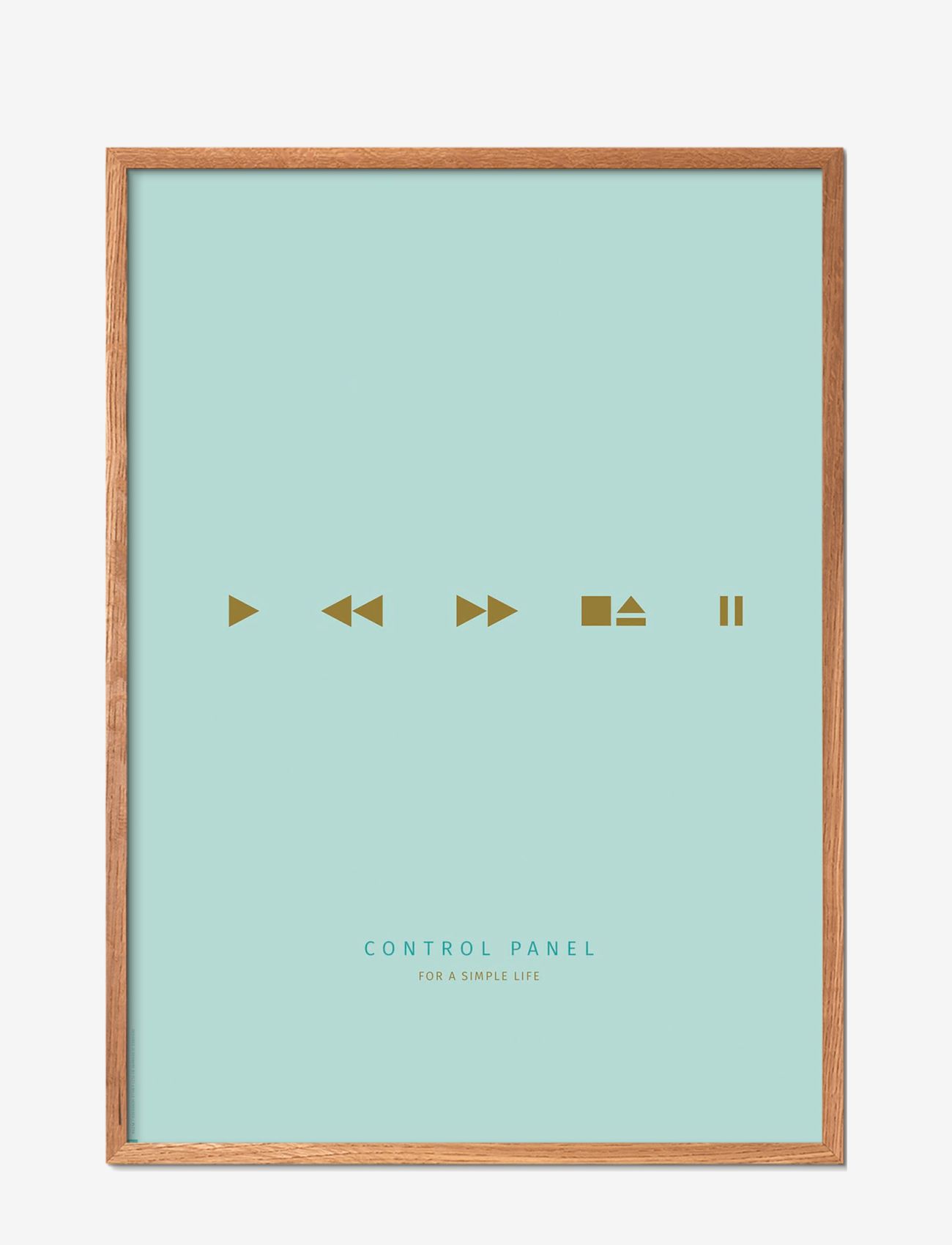 Poster & Frame - simple-living-control-panel-turqouise - madalaimad hinnad - multi-colored - 0