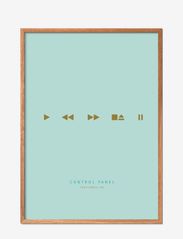 Poster & Frame - simple-living-control-panel-turqouise - laagste prijzen - multi-colored - 0