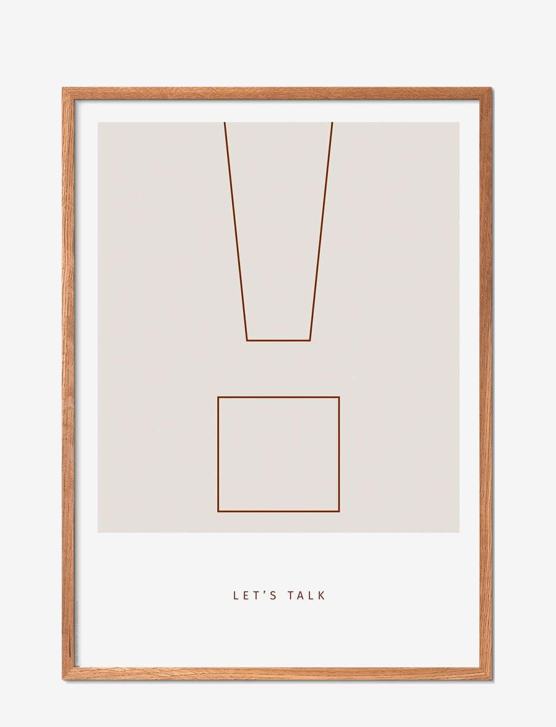 Poster & Frame - simple-living-lets-talk-outline-1 - illustratsioonid - multi-colored - 0
