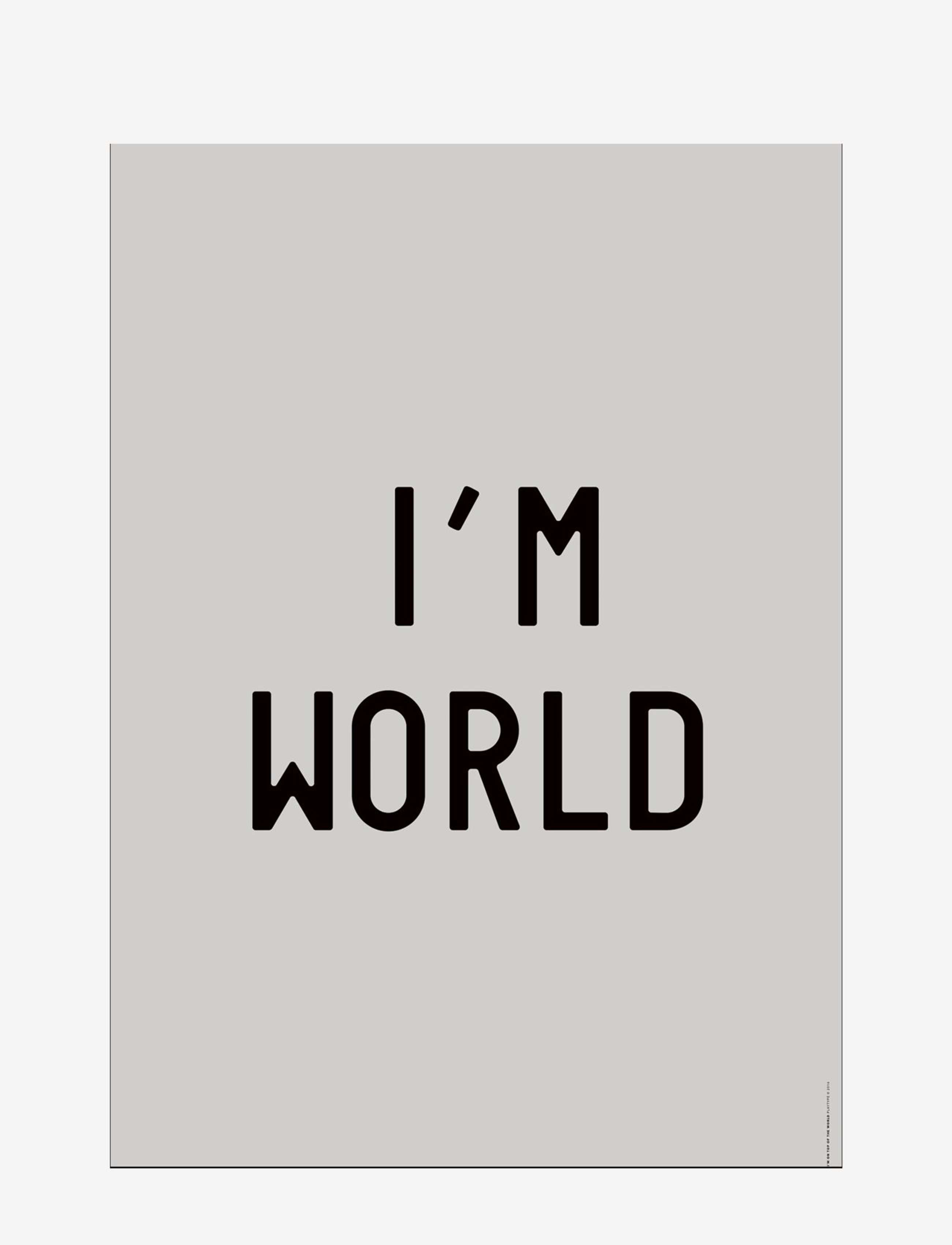 Poster & Frame st-i-am-on-top-of-the-world - Einrichtung - MULTI-COLORED / multi