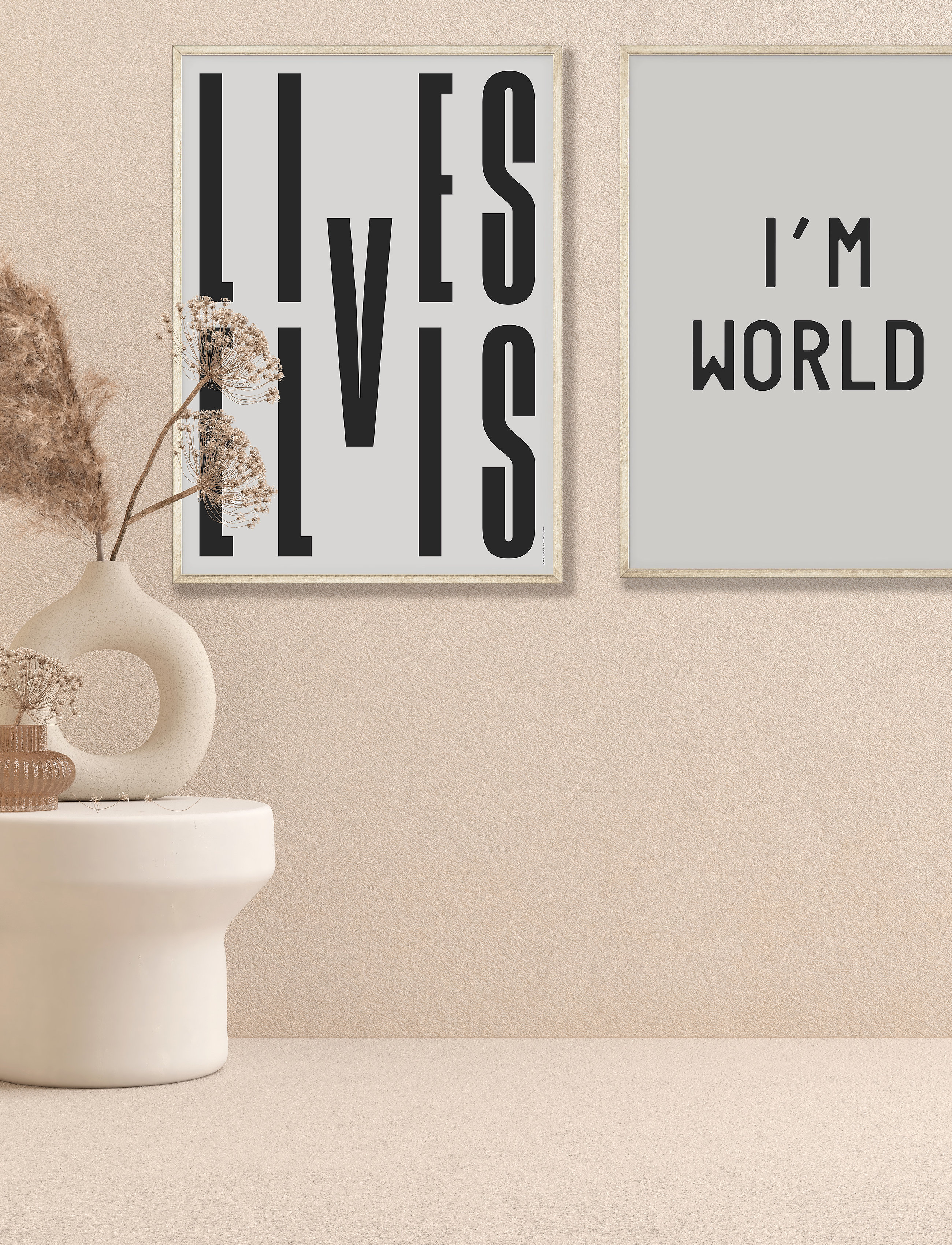 Poster & Frame St-I-Am-On-Top-Of-The-World, 70X100 cm, Multi/patterned, Plakater > Sort Og Hvid, Unisex