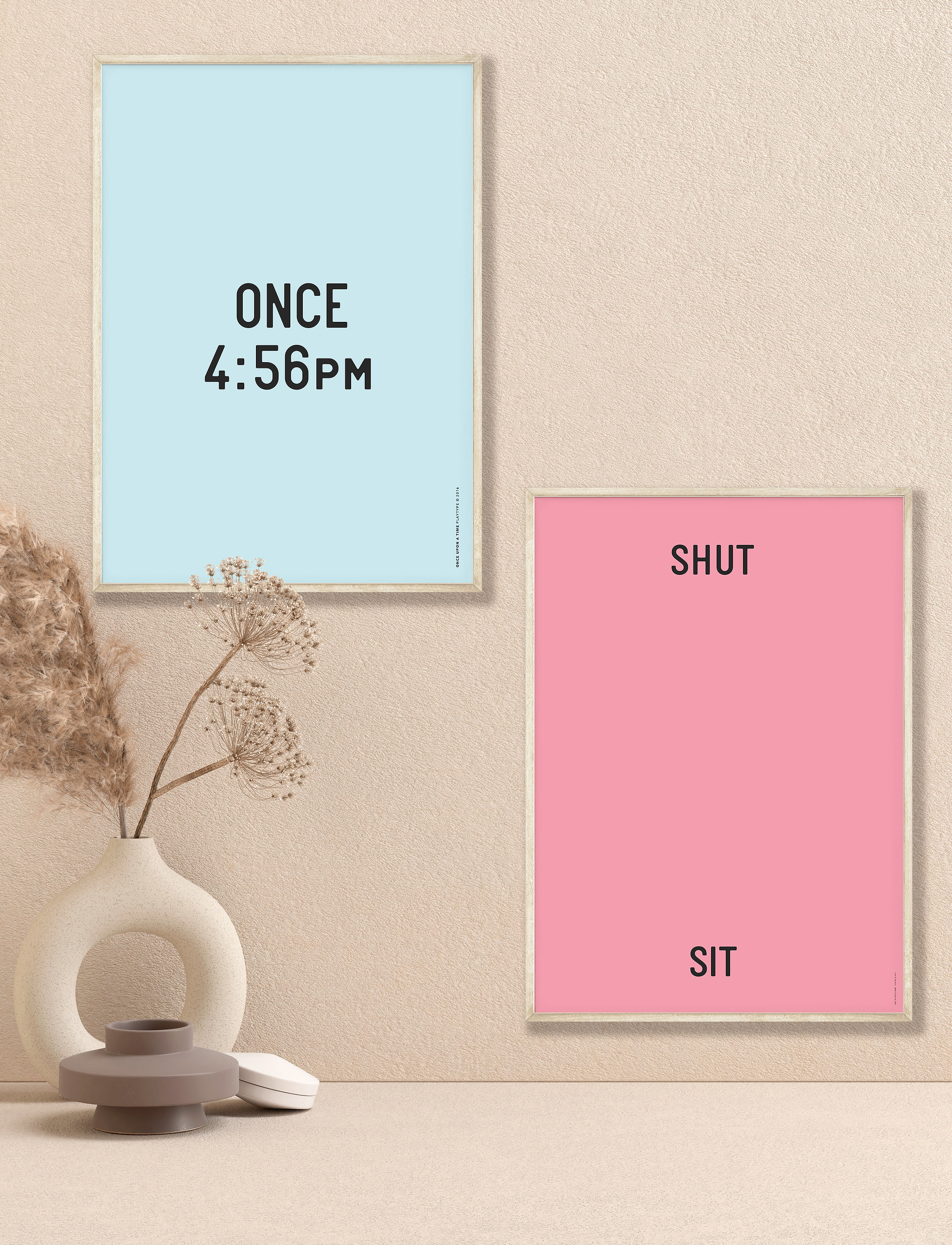Poster & Frame St-Once-Upon-A-Time, 50X70 cm, Posters, Blau - Illustrations, Homeware