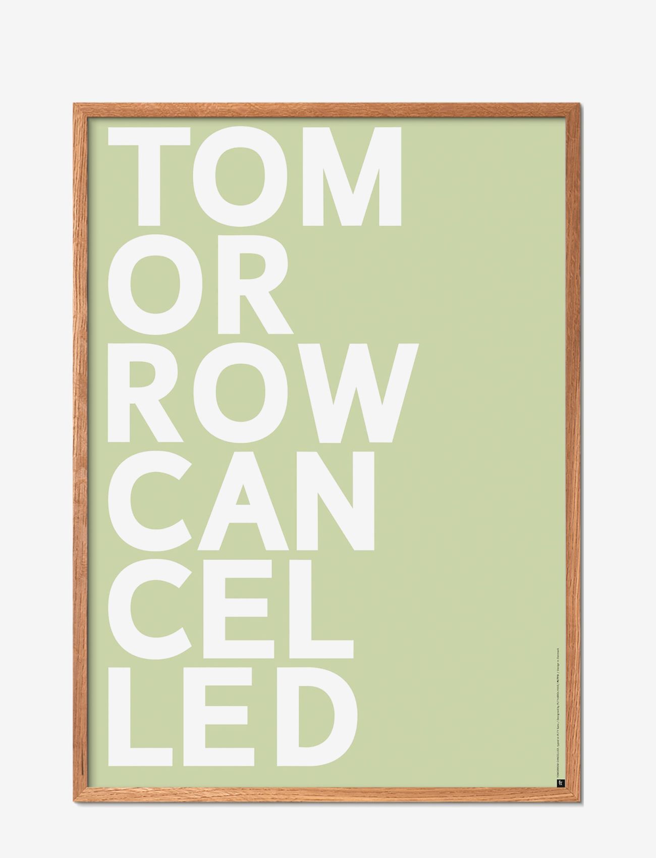 Poster & Frame - st-tomorrow-cancelled-light-green - illustrations - multi-colored - 0