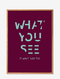 st-what-you-see-is-what-you-see, Poster & Frame