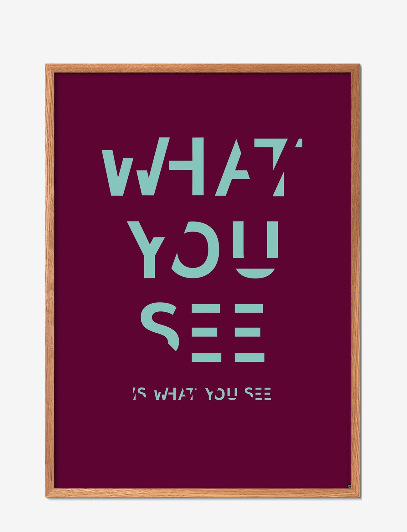 Poster & Frame - st-what-you-see-is-what-you-see - illustrationer - multi-colored - 0