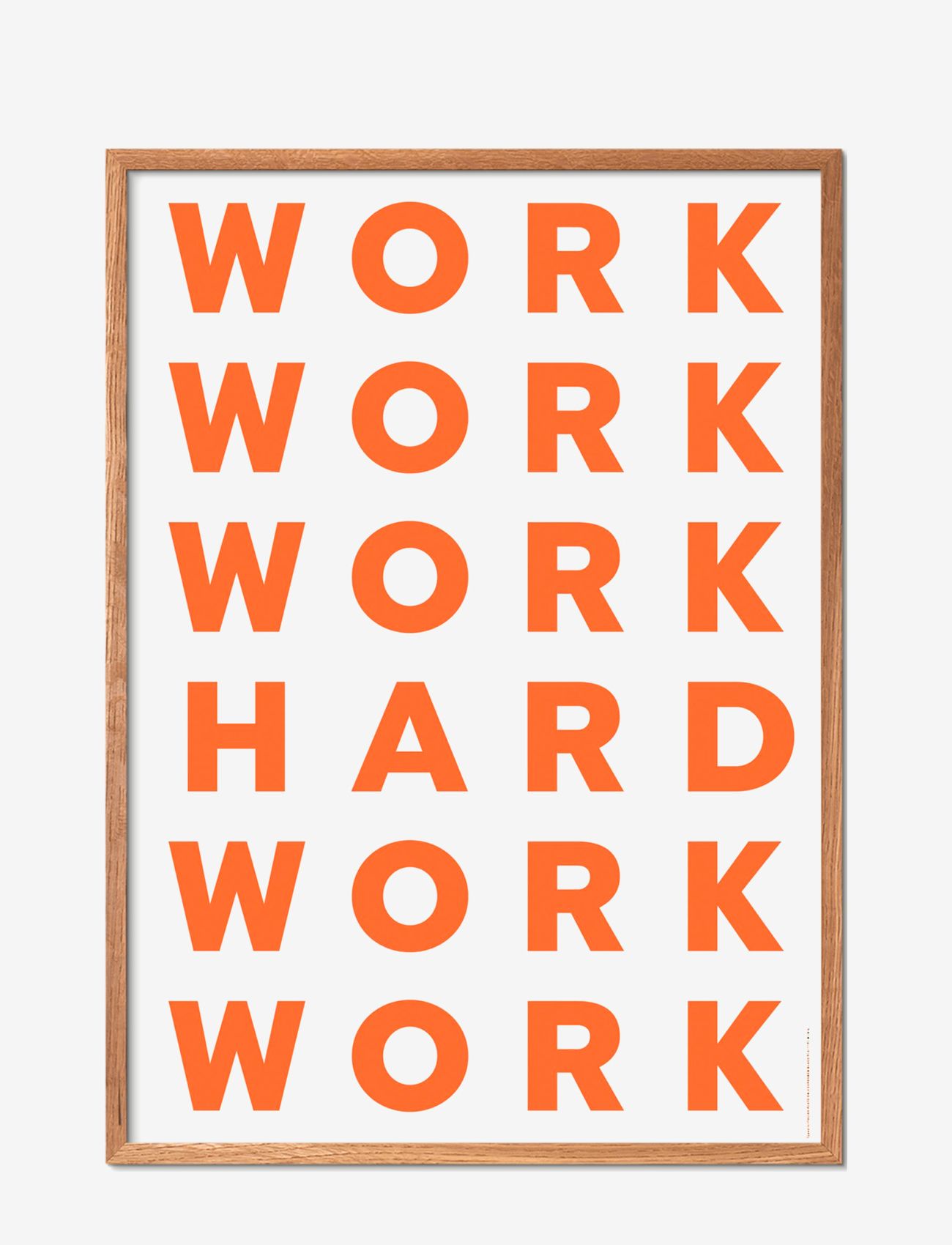 Poster & Frame - st-work-hard - die niedrigsten preise - multi-colored - 0