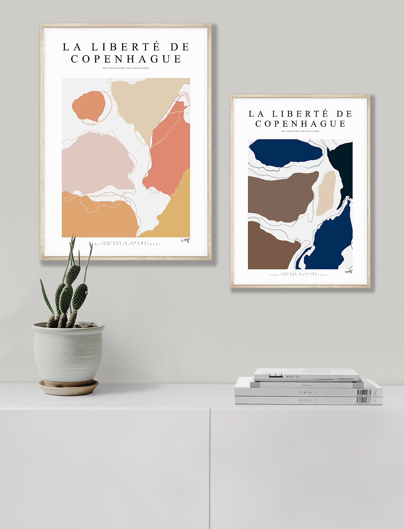 Poster & Frame - La Liberté De Copenhague - 2019 001 - byer og kort - multi-colored - 1