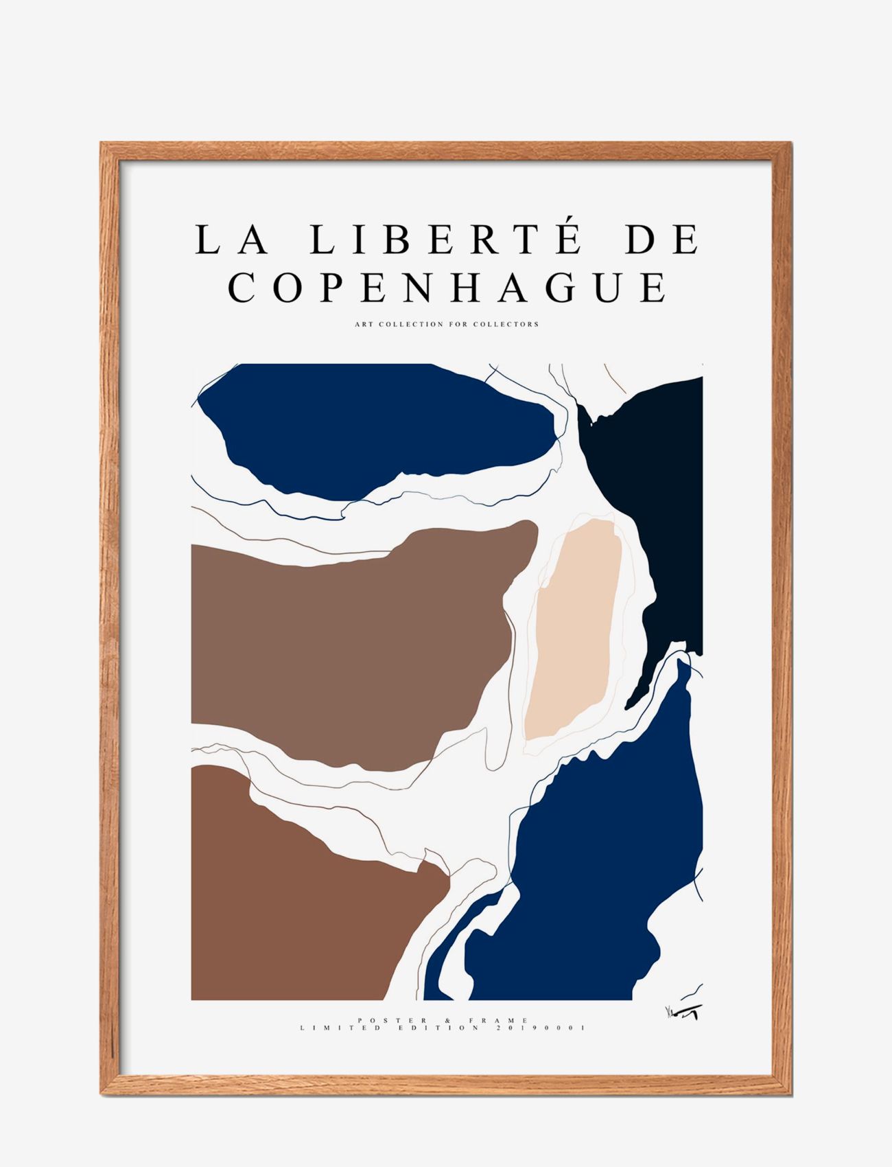 Poster & Frame - La Liberté De Copenhague - 2019 002 - städer & kartor - multi-colored - 0