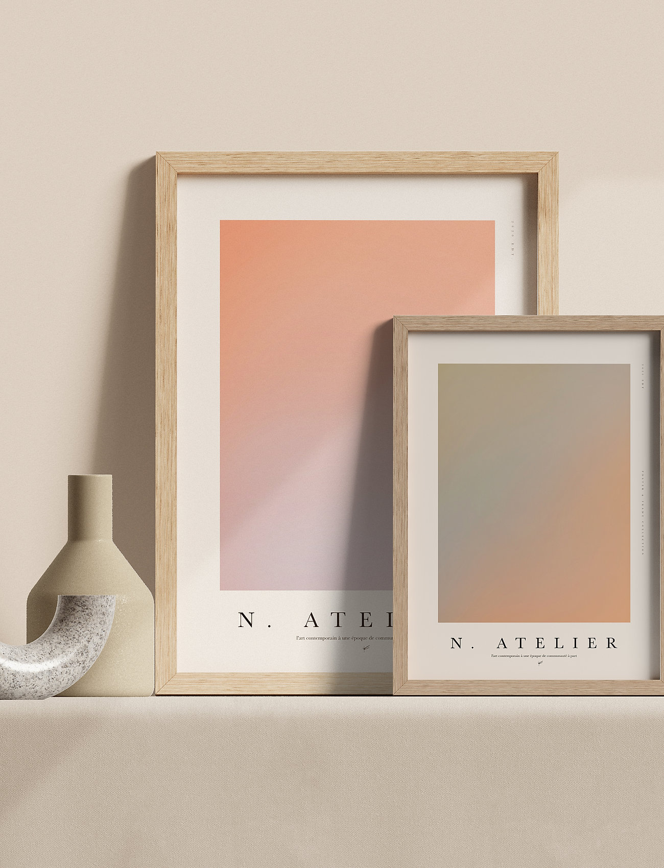 Poster & Frame - N. Atelier | Poster & Frame 001 - graphical patterns - multi-colored - 1