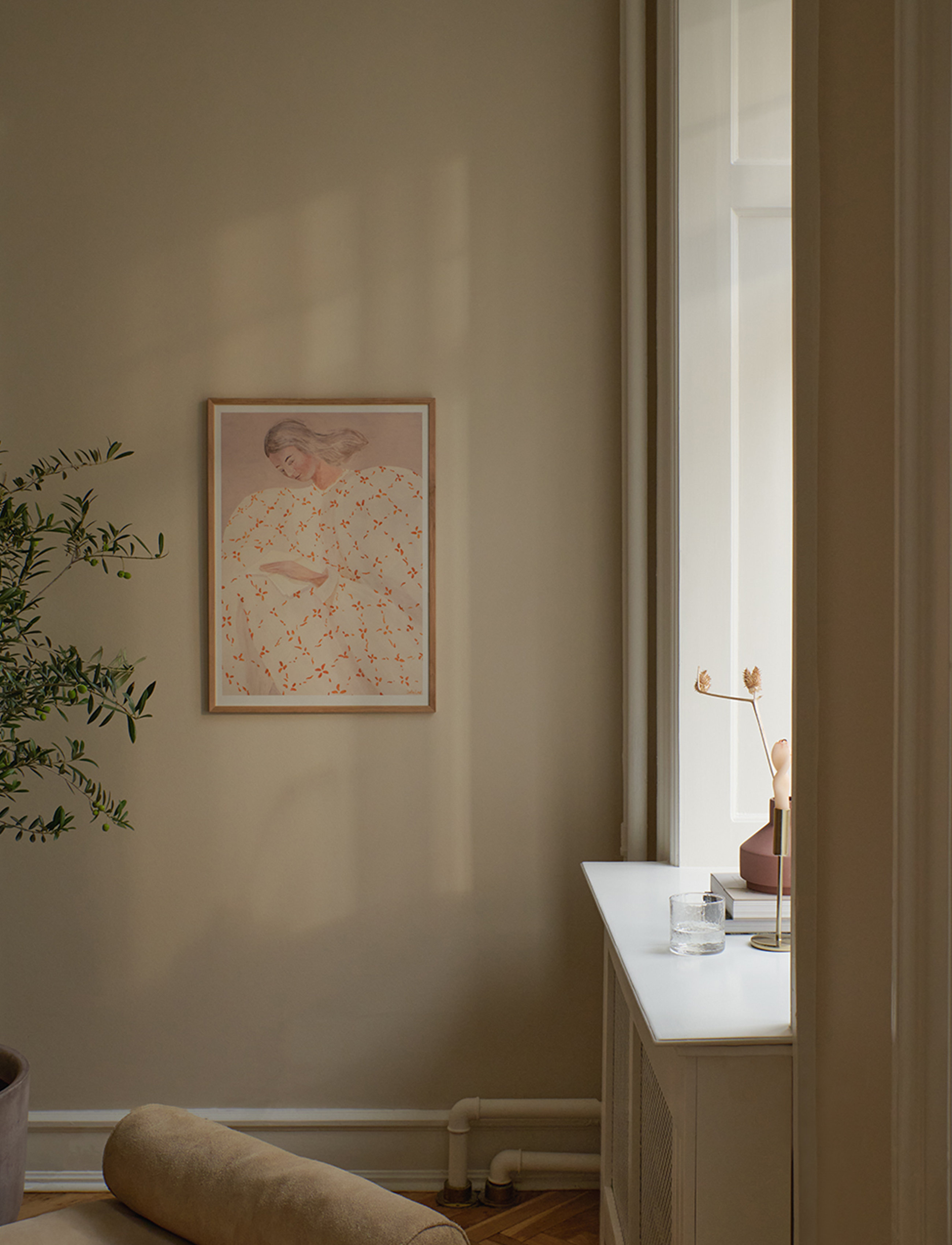 Poster & Frame The Club X Sofia Lind Secret Notes, 30X40 cm, Posters, Mehrfarbig/gemustert - Illustrations, Homeware