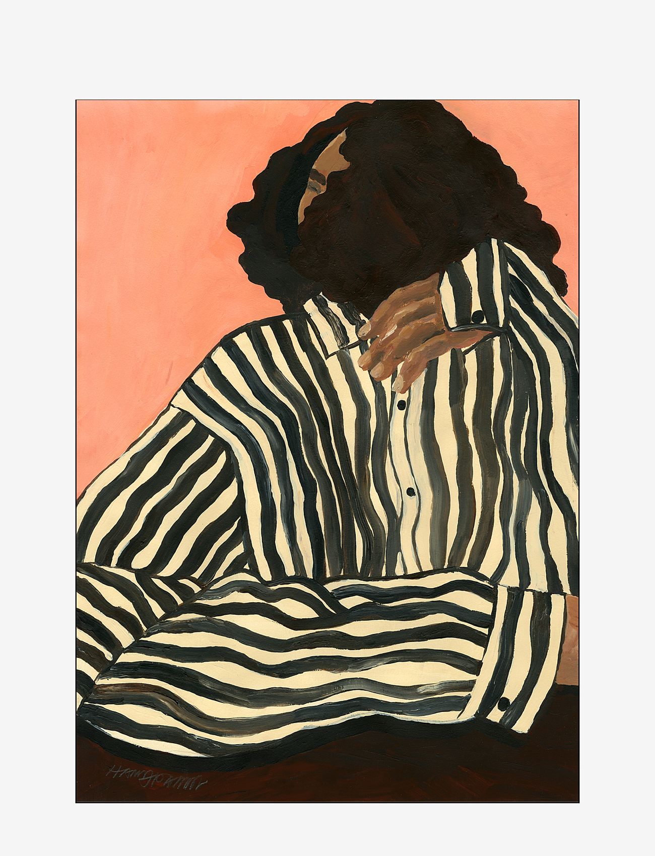 Poster & Frame The Poster Club x Hanna Peterson - Serene Stripes - Alles anzeigen - NEUTRAL / multi