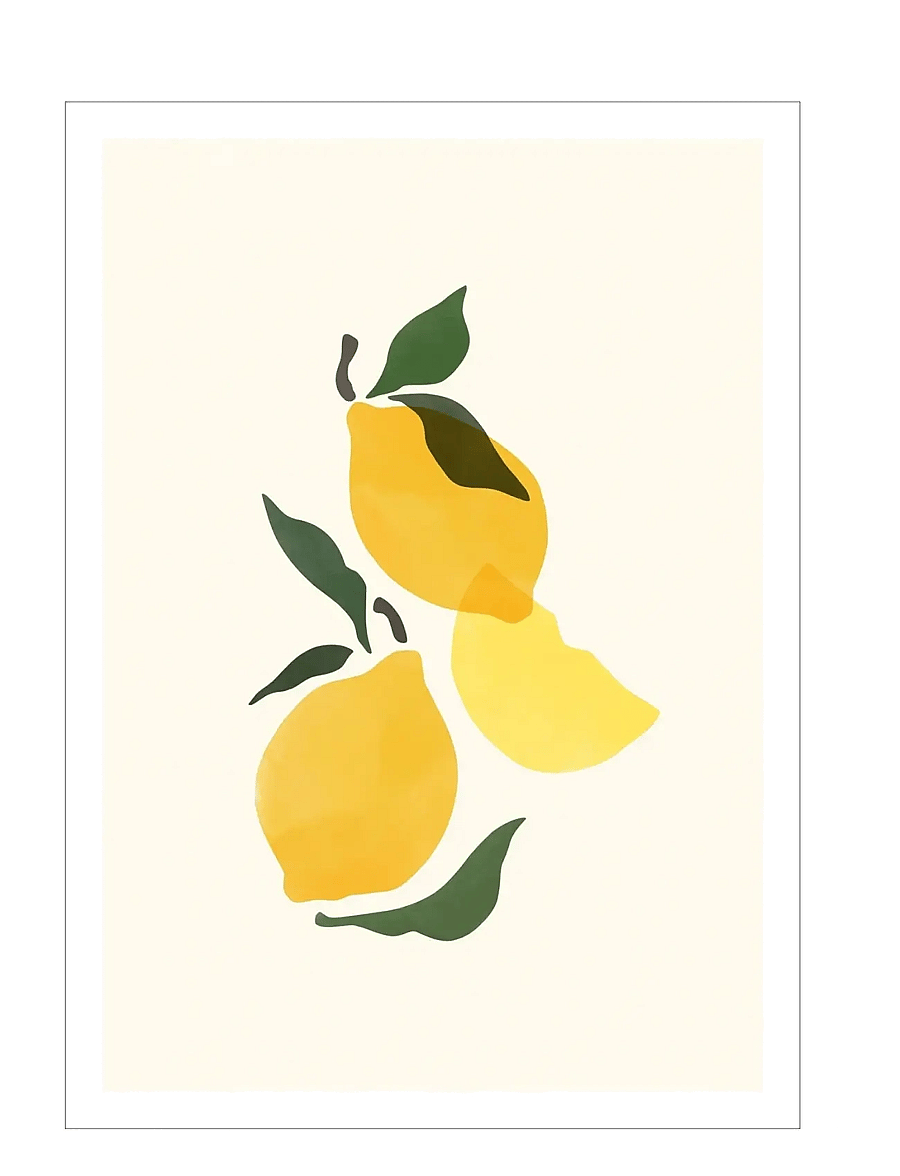 Poster & Frame - Sacrée Frangine - Composition Citron - essen - yellow - 1