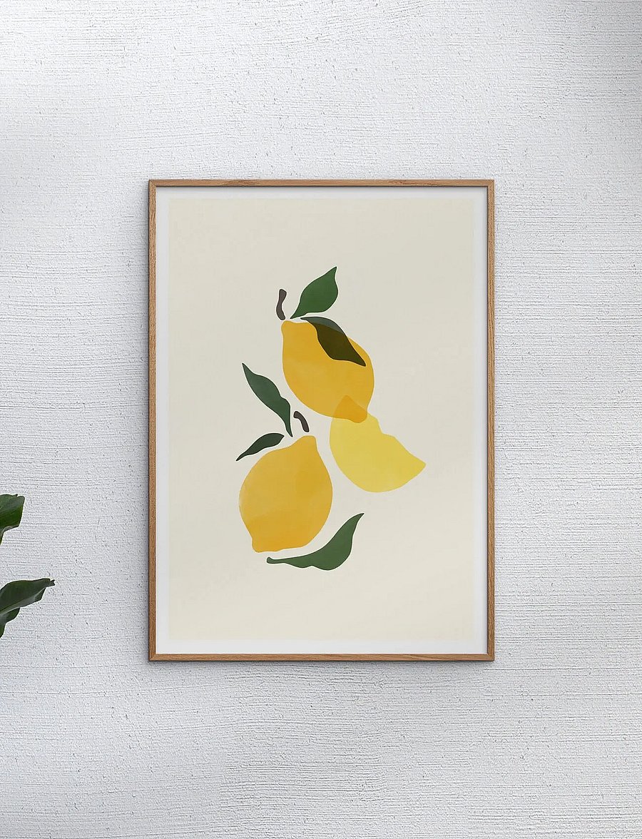 Poster & Frame - Sacrée Frangine - Composition Citron - essen - yellow - 0
