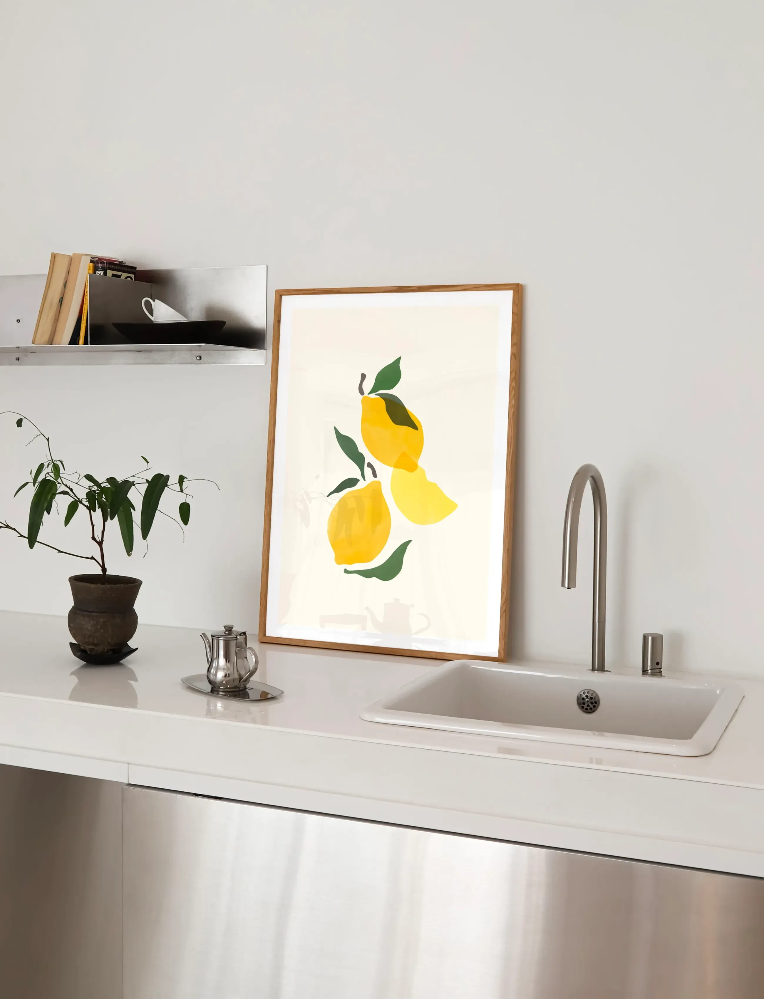 Poster & Frame - Sacrée Frangine - Composition Citron - mat - yellow - 2