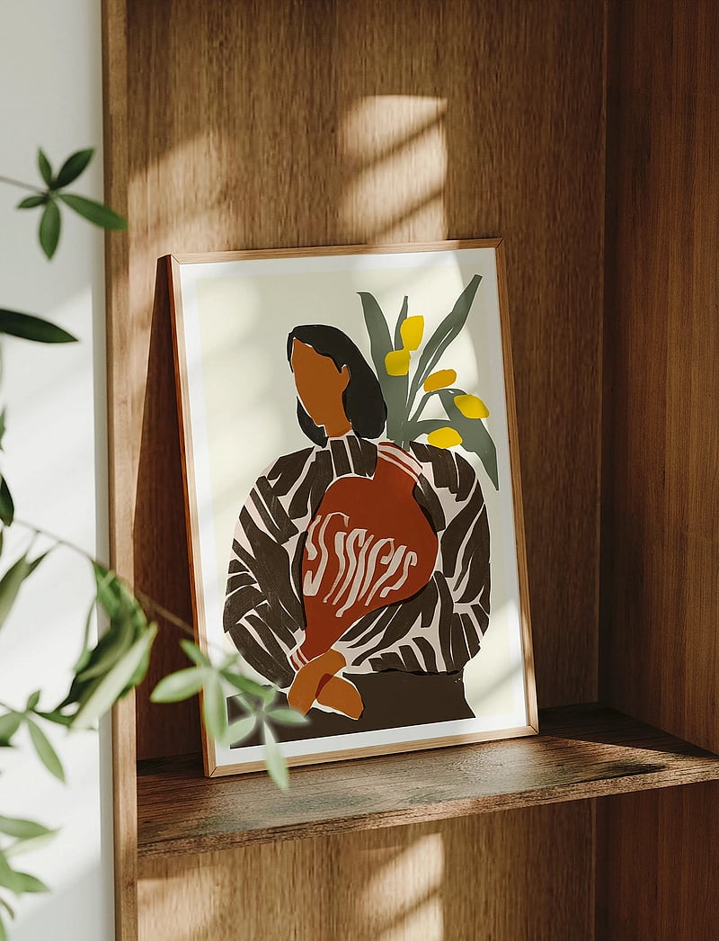 Poster & Frame - Sacrée Frangine - Le Grand Vase - illustrationen - brown - 2