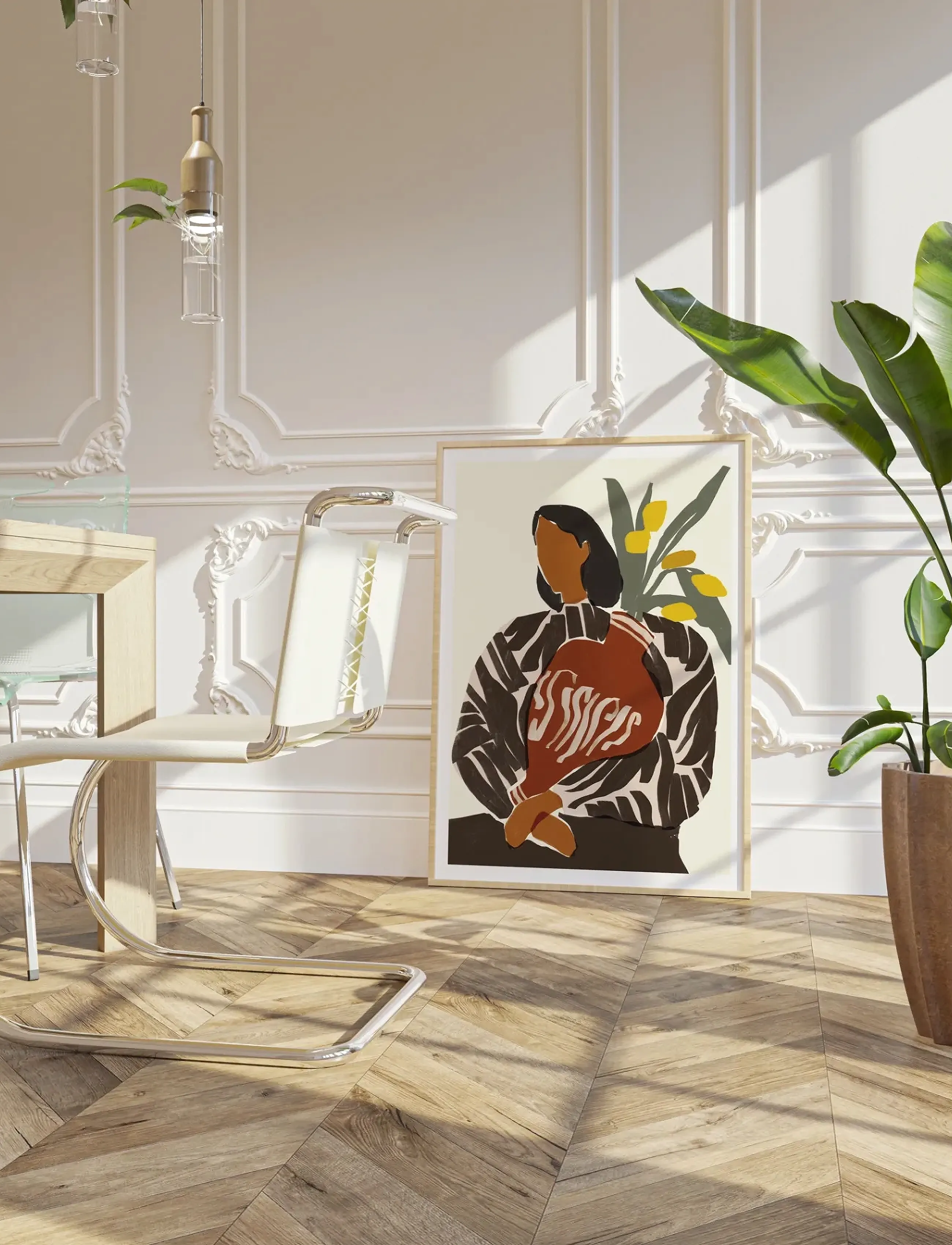 Poster & Frame - Sacrée Frangine - Le Grand Vase - illustrationen - brown - 3