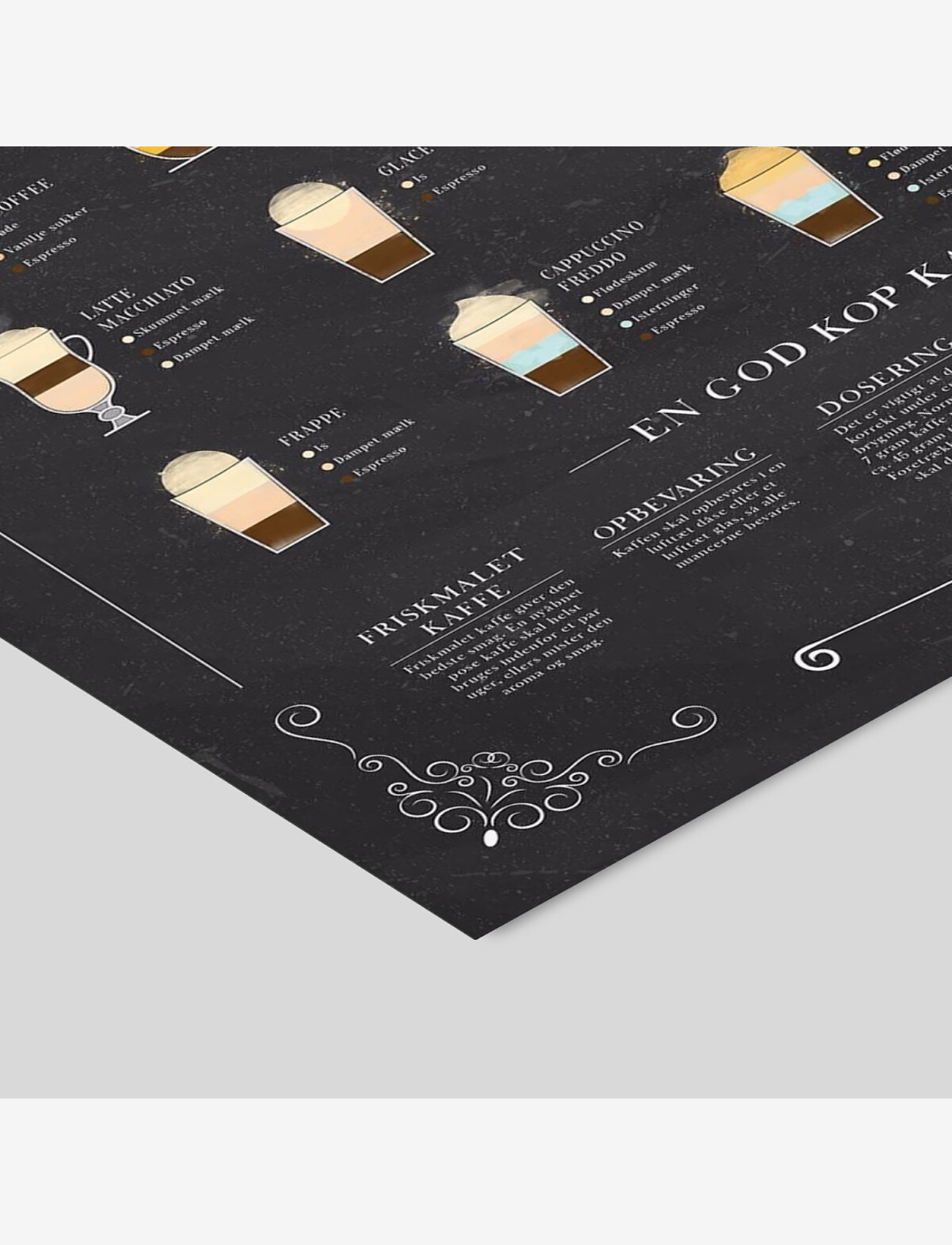 Poster & Frame - Coffee-chalk - essen - multi-colored - 2