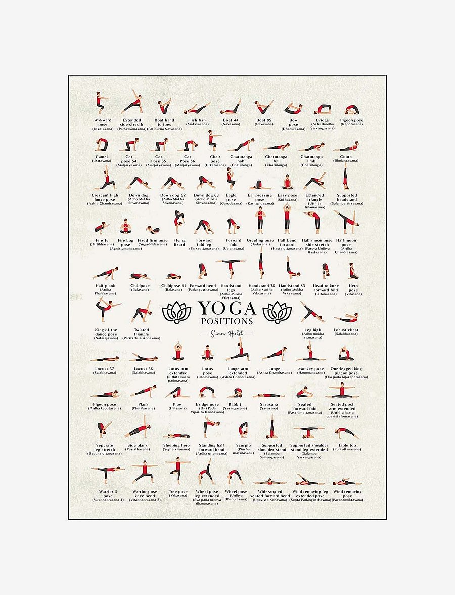Poster & Frame - Yoga - illustrationen - multi-colored - 1