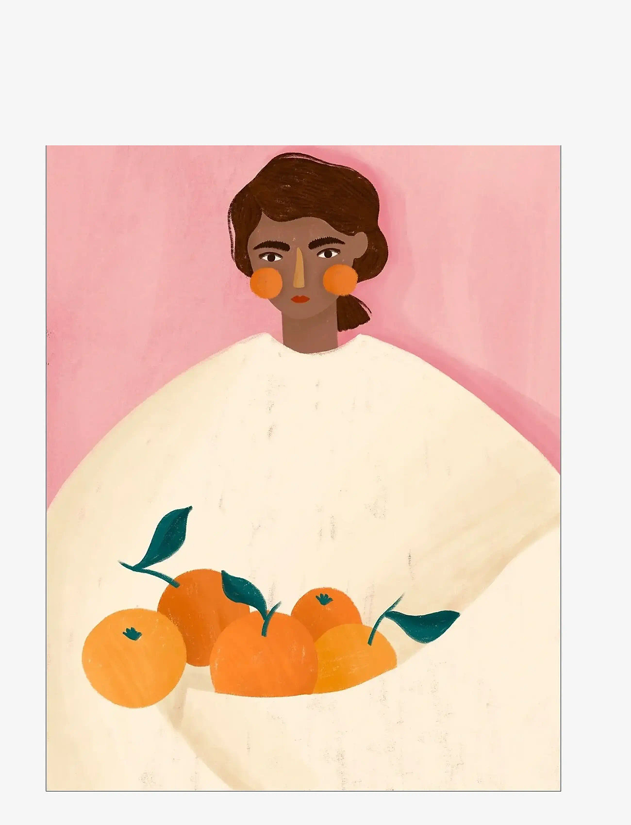Poster & Frame - Bea Muller - The Woman With the Oranges - illustratsioonid - multi - 1